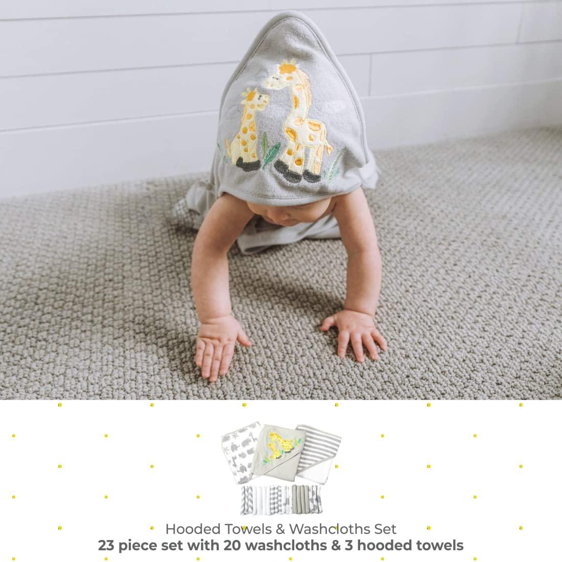 Juego de Toallas y Paños de Baño Spasilk 23 Piezas Gris