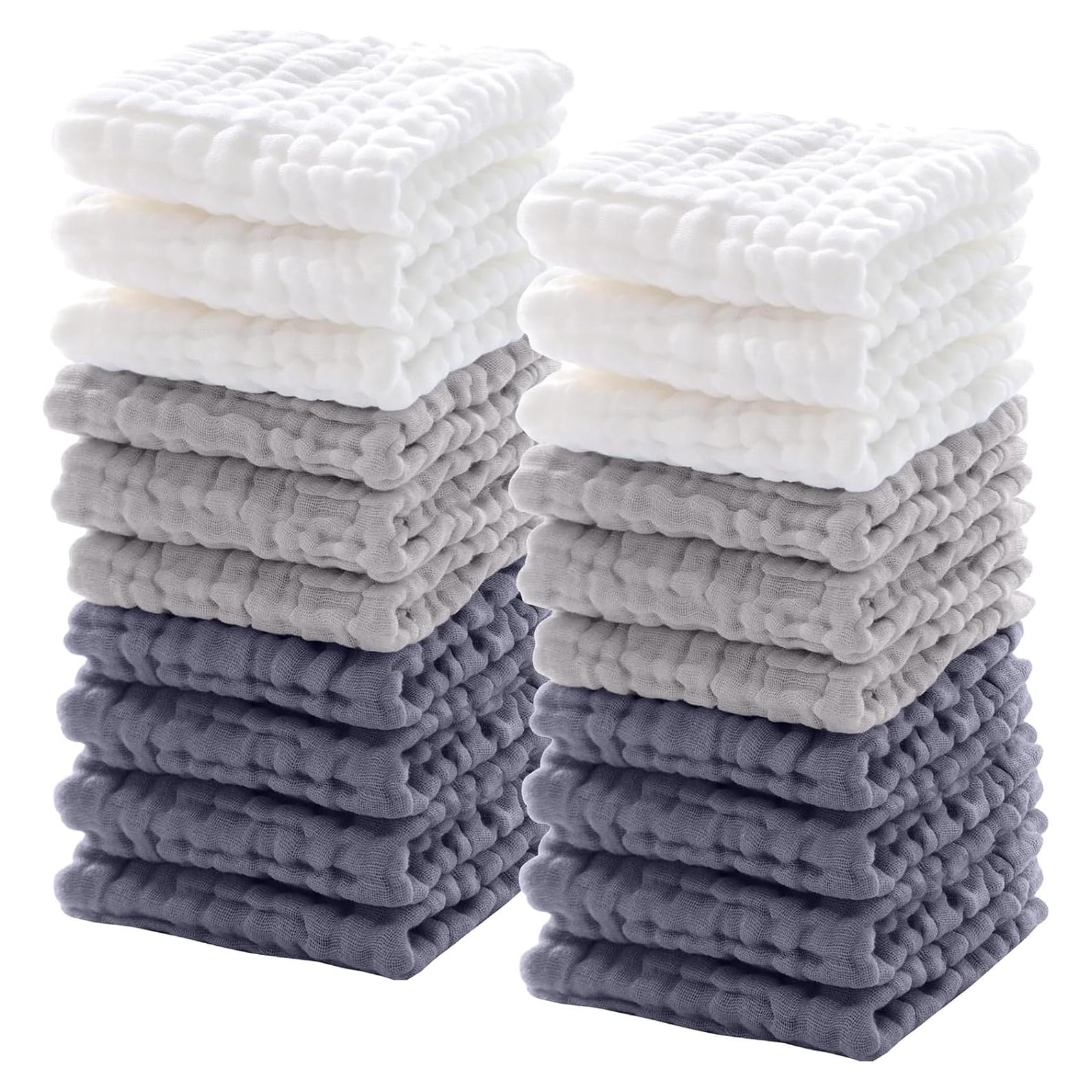 Pañuelos de Muselina Breling 20 Pcs 30x30 cm Algodón Suave