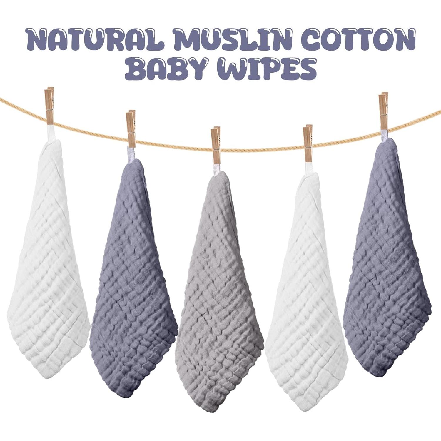 Pañuelos de Muselina Breling 20 Pcs 30x30 cm Algodón Suave