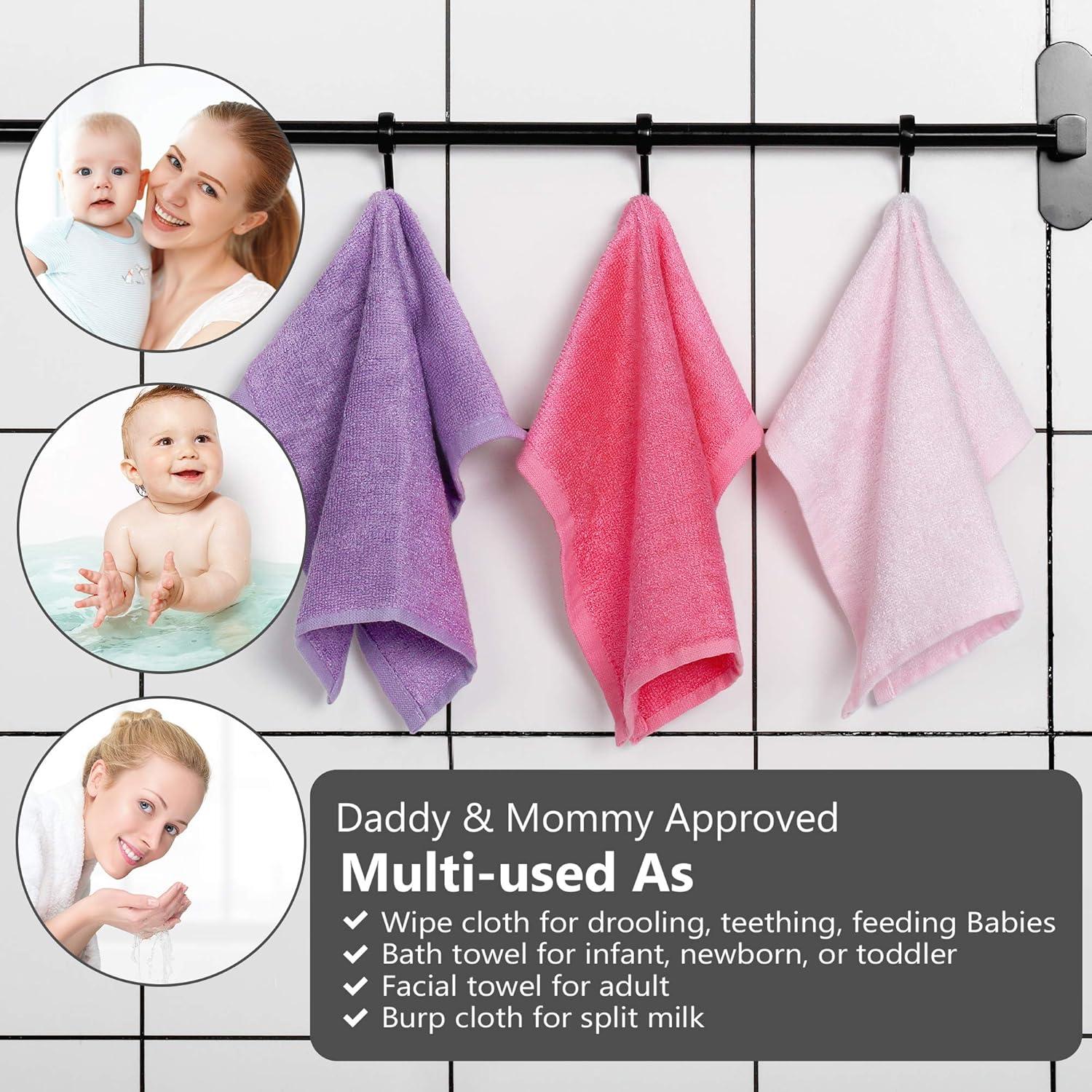 Toallitas para Bebé BESSLEE 6 Piezas 25.4cm Suaves y Absorbentes