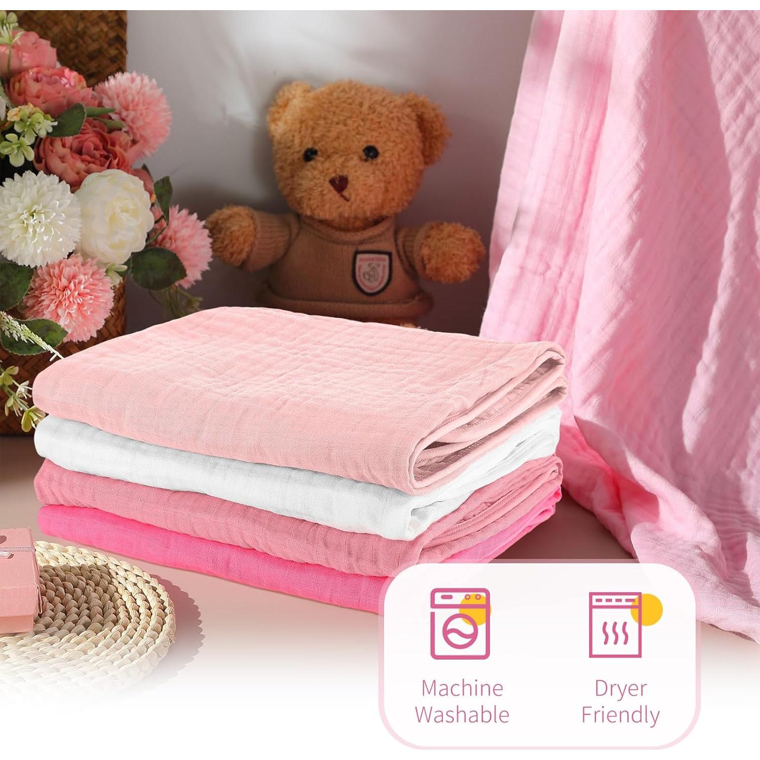 Juego de 4 Toallas de Baño con Capucha Preboun 81x81 cm Algodón