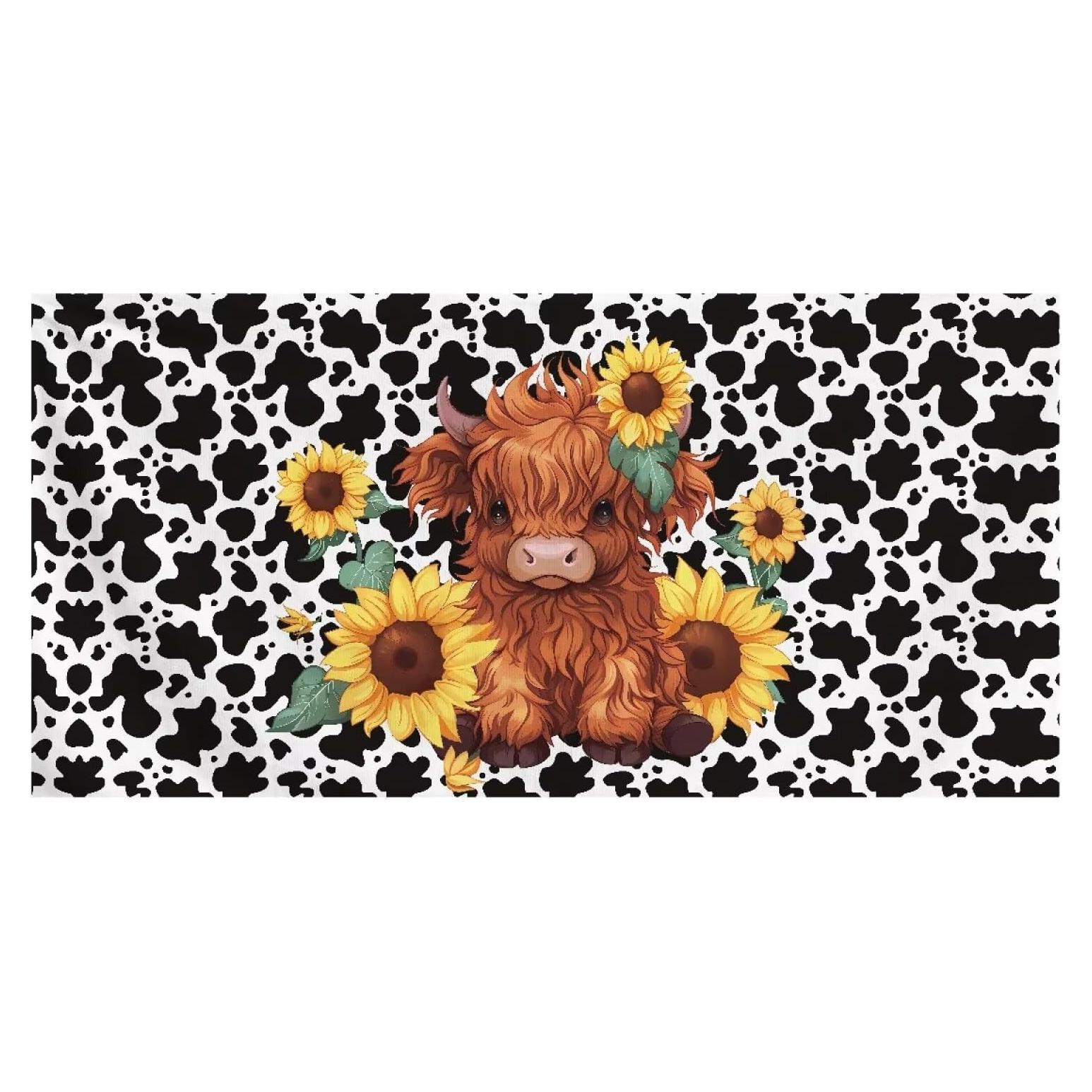 Toalla de Playa INSTANTARTS Microfibra 150x75 cm Vaca