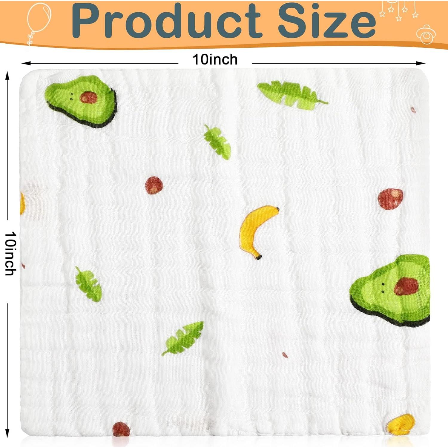 Paquete de 20 Paños de Muselina Chumia 25x25 cm Algodón