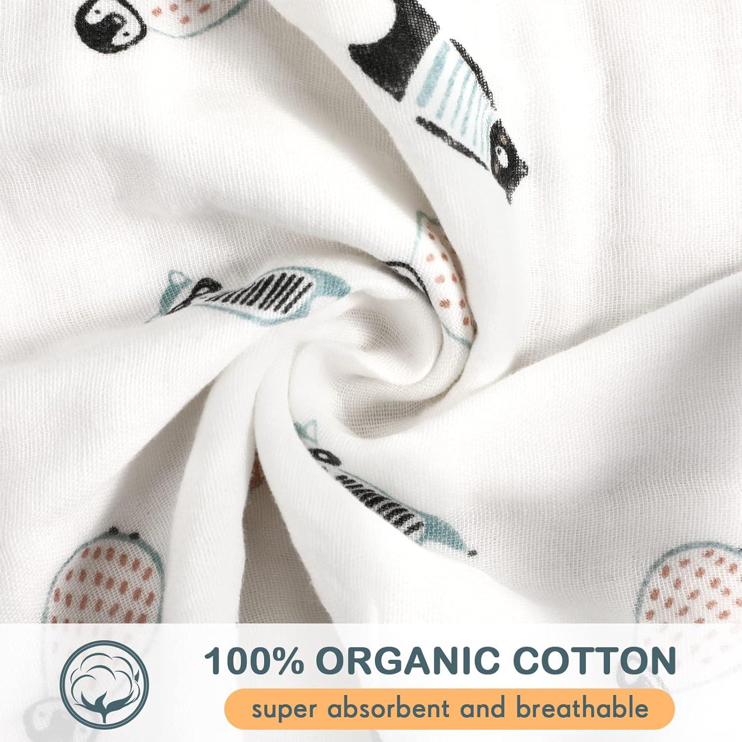 Paquete de 20 Paños de Muselina Chumia 25x25 cm Algodón