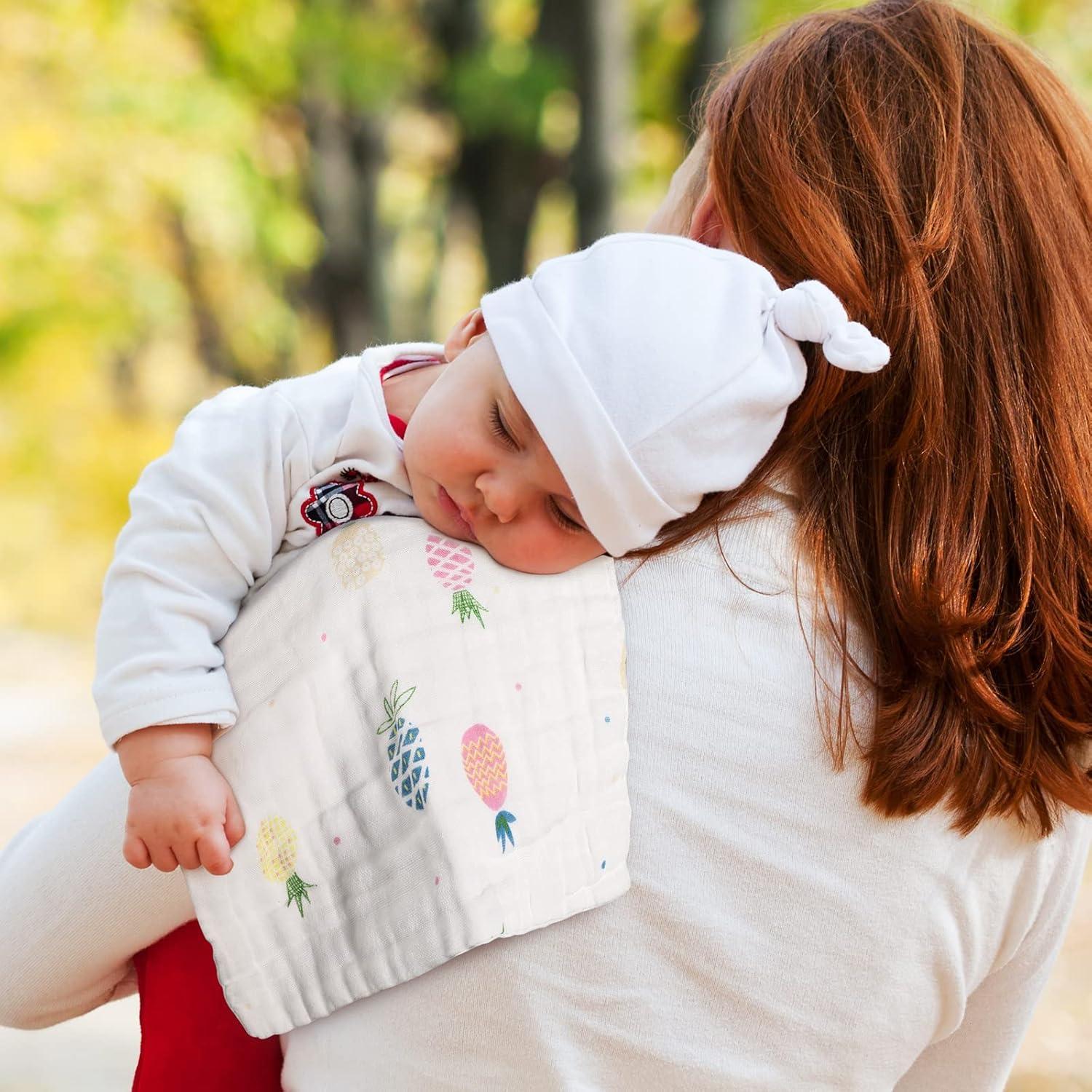 Paquete de 20 Paños de Muselina Chumia 25x25 cm Algodón