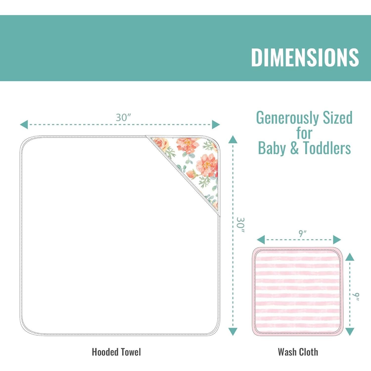 Juego de Toalla de Baño con Capucha Featherhead 5 Piezas 100% Algodón