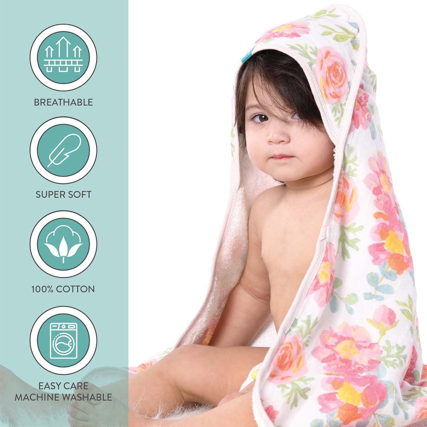 Juego de Toalla de Baño con Capucha Featherhead 5 Piezas 100% Algodón