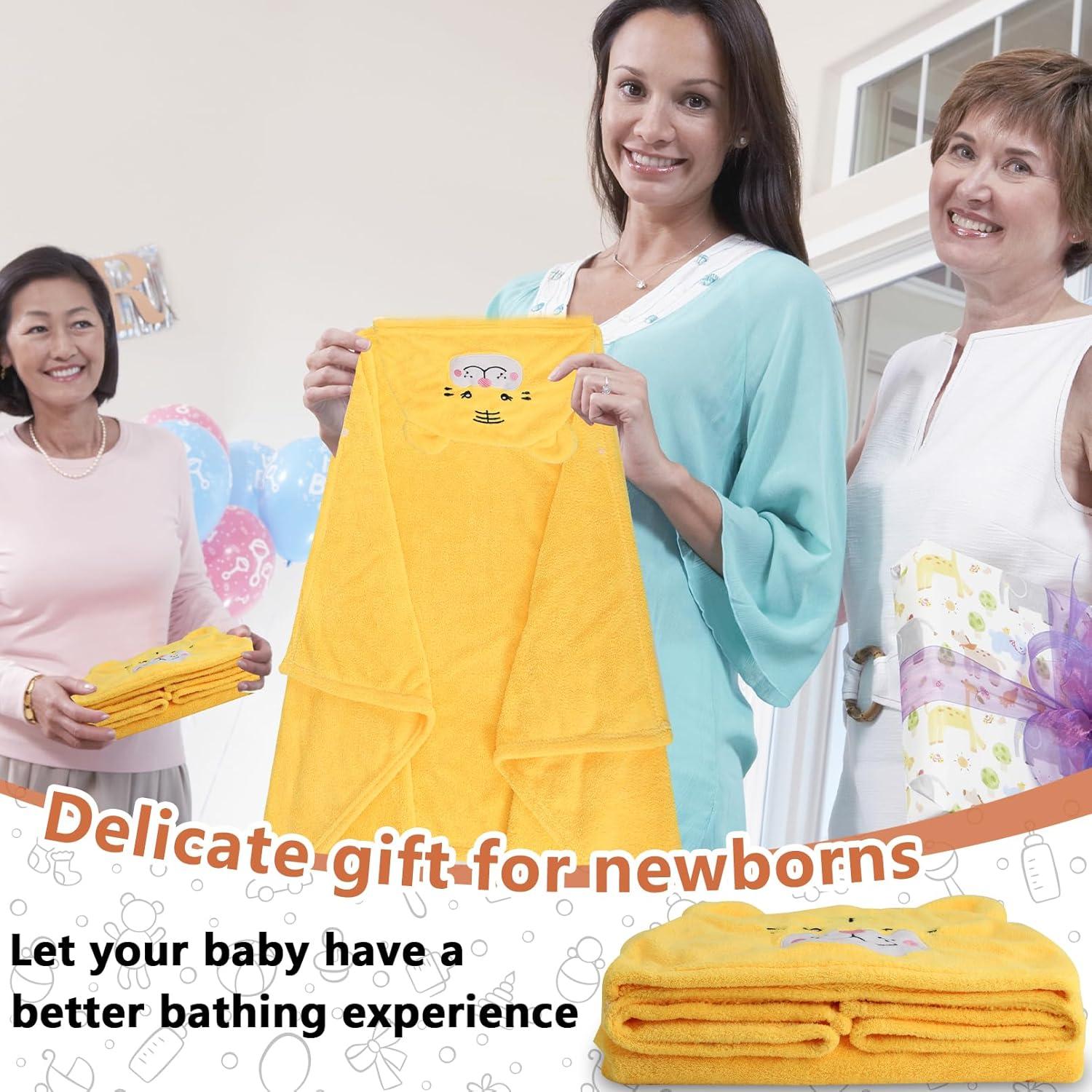 Toallas con Capucha Vyndicca 70x140 cm Amarillo y Blanco