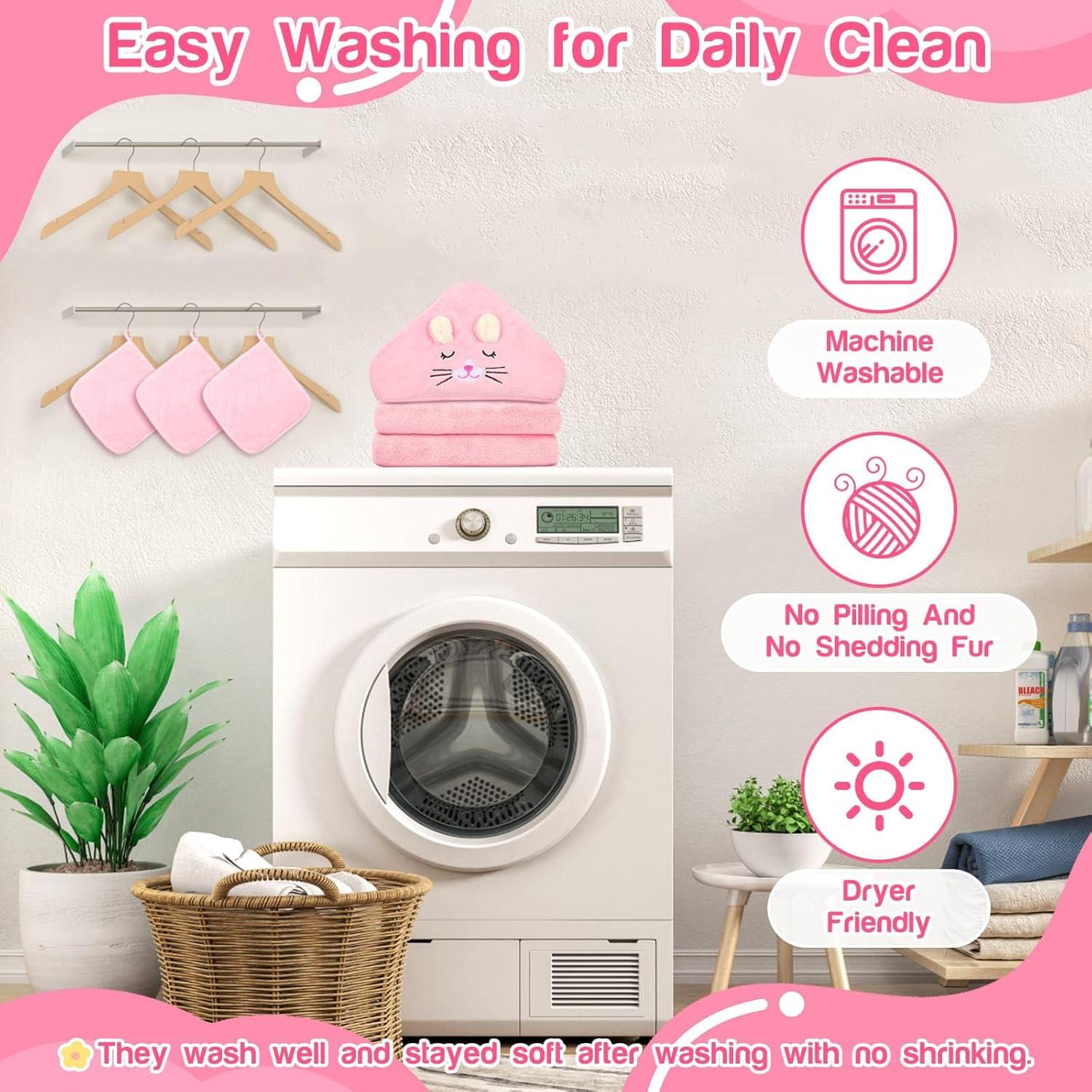 Juego de 4 Toallas con Capucha Sublaga para Bebés 81x81 cm