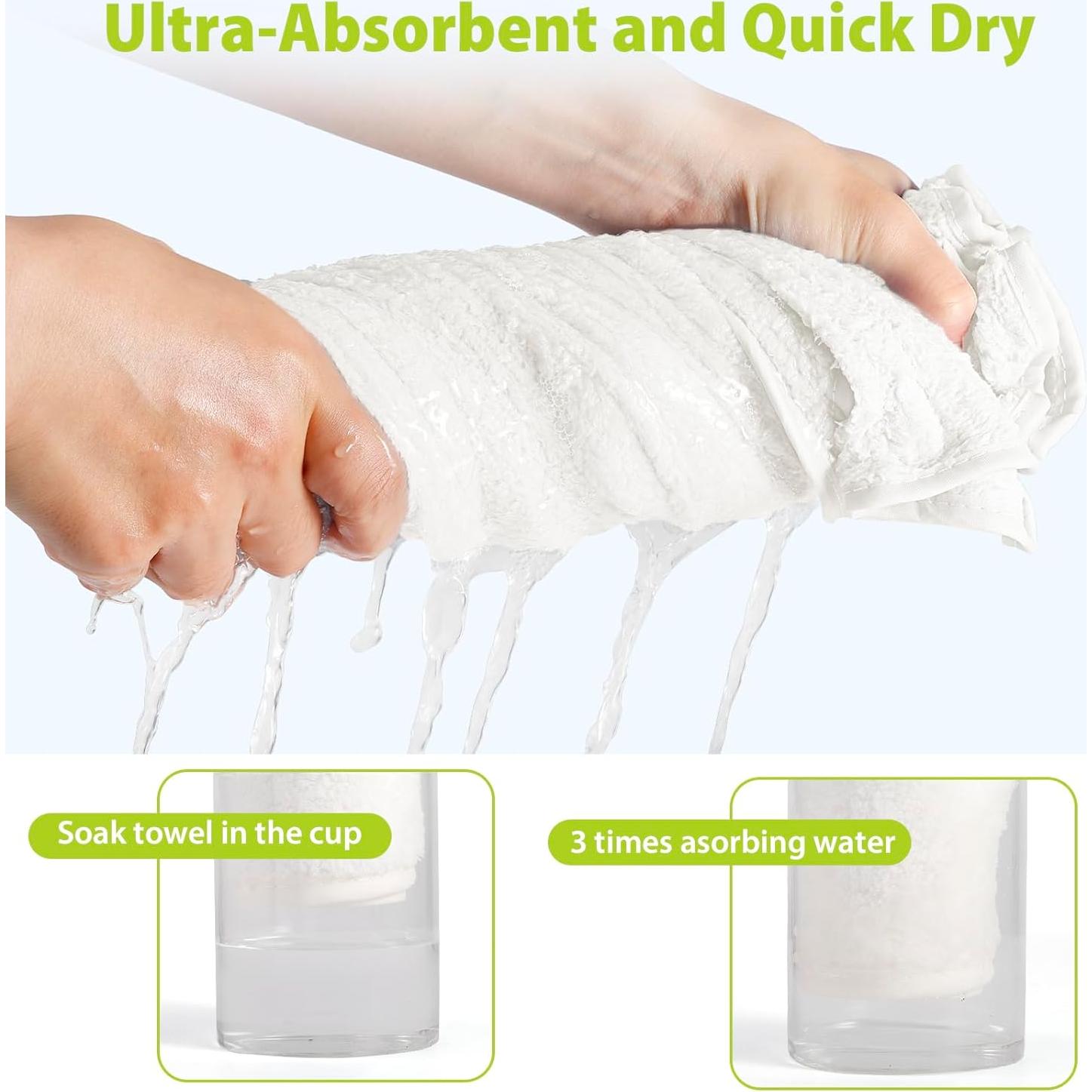 Toalla de Baño para Bebé Vabrloy con Capucha Oso Blanco 80x80 cm