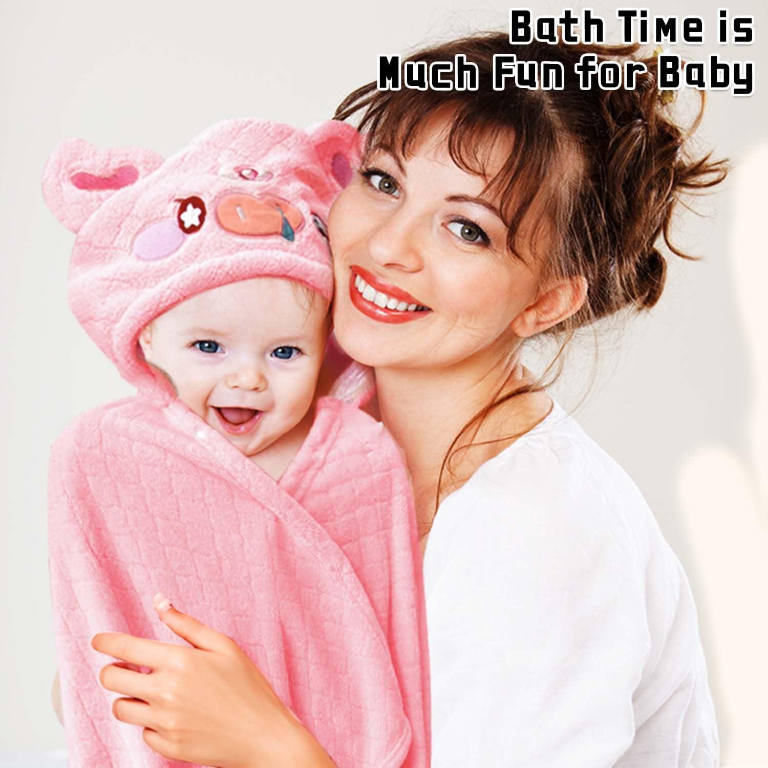 Toallas de baño con capucha FUBANRAY para niños 2 unidades