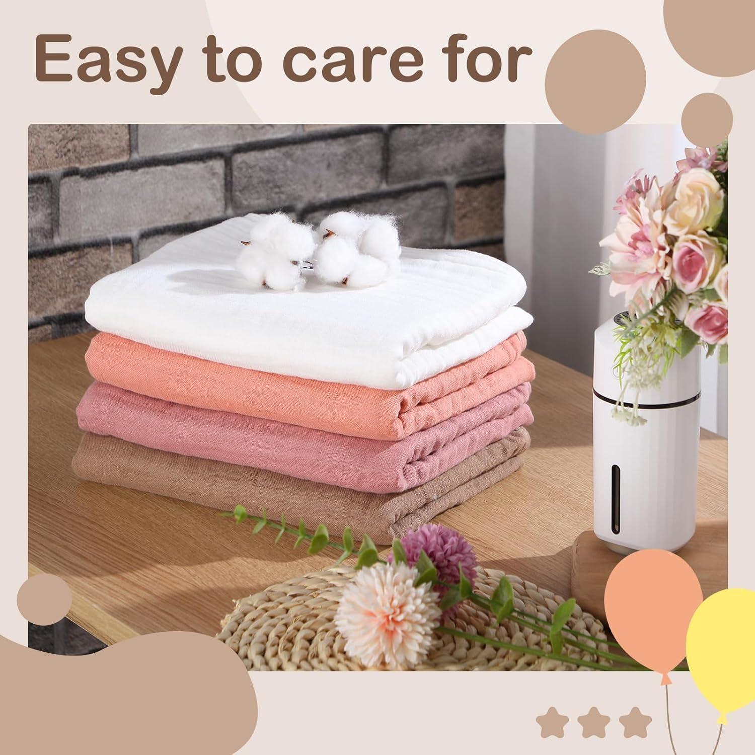 Toallas de Bebé con Capucha Peryiter 4 Pcs Algodón 81x81 cm