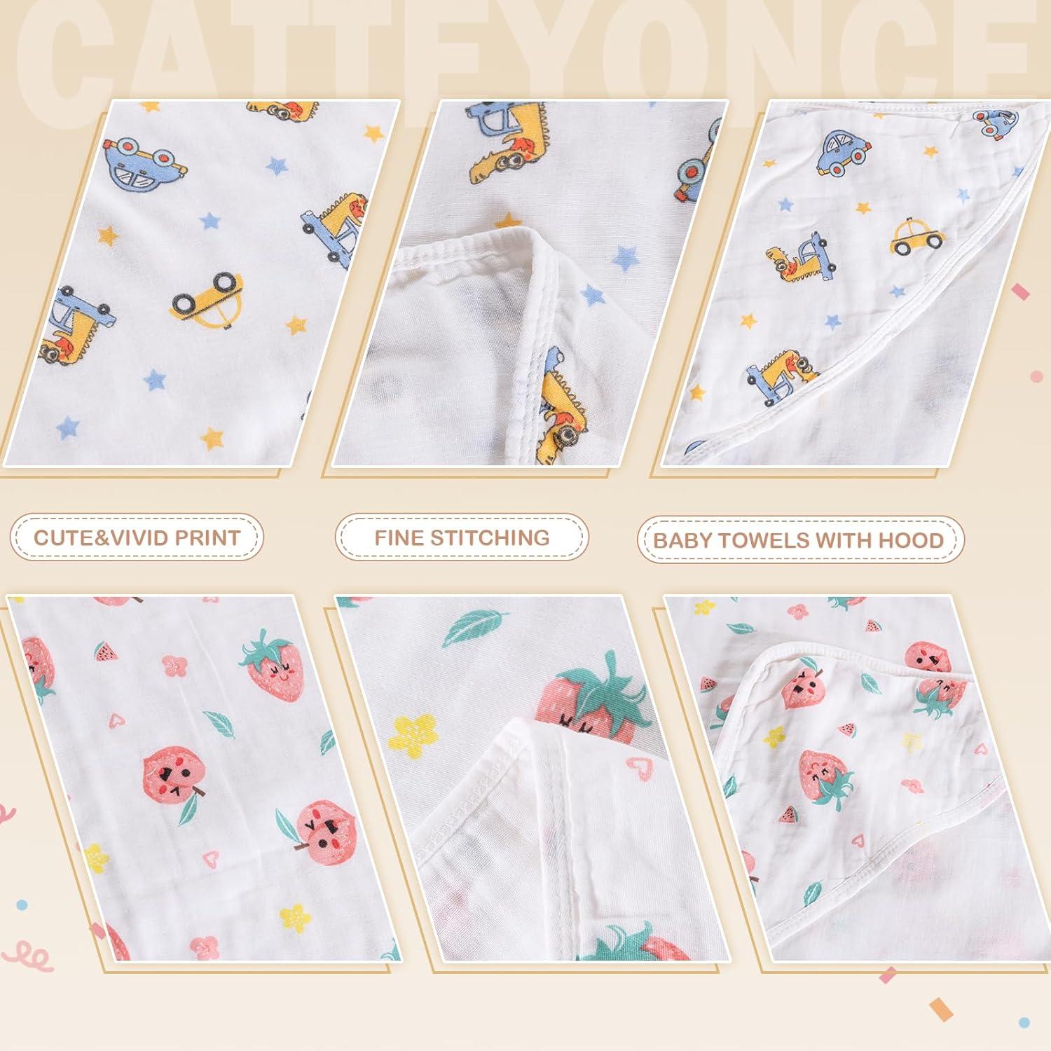 Paquete de 2 Toallas de Baño para Bebés Catteyonce 81 cm
