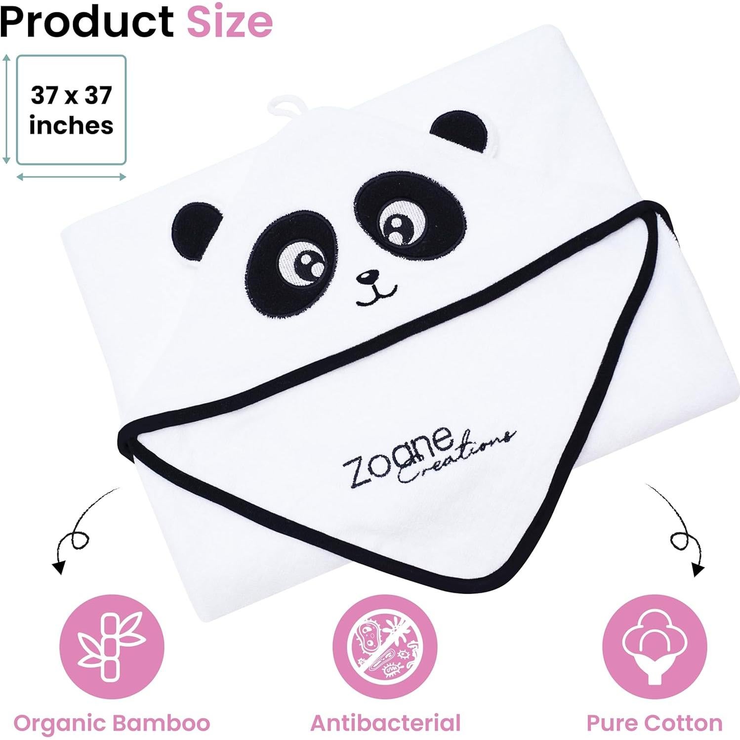 Toalla de Baño con Capucha Zoane Creations 94x94 cm 500 GSM