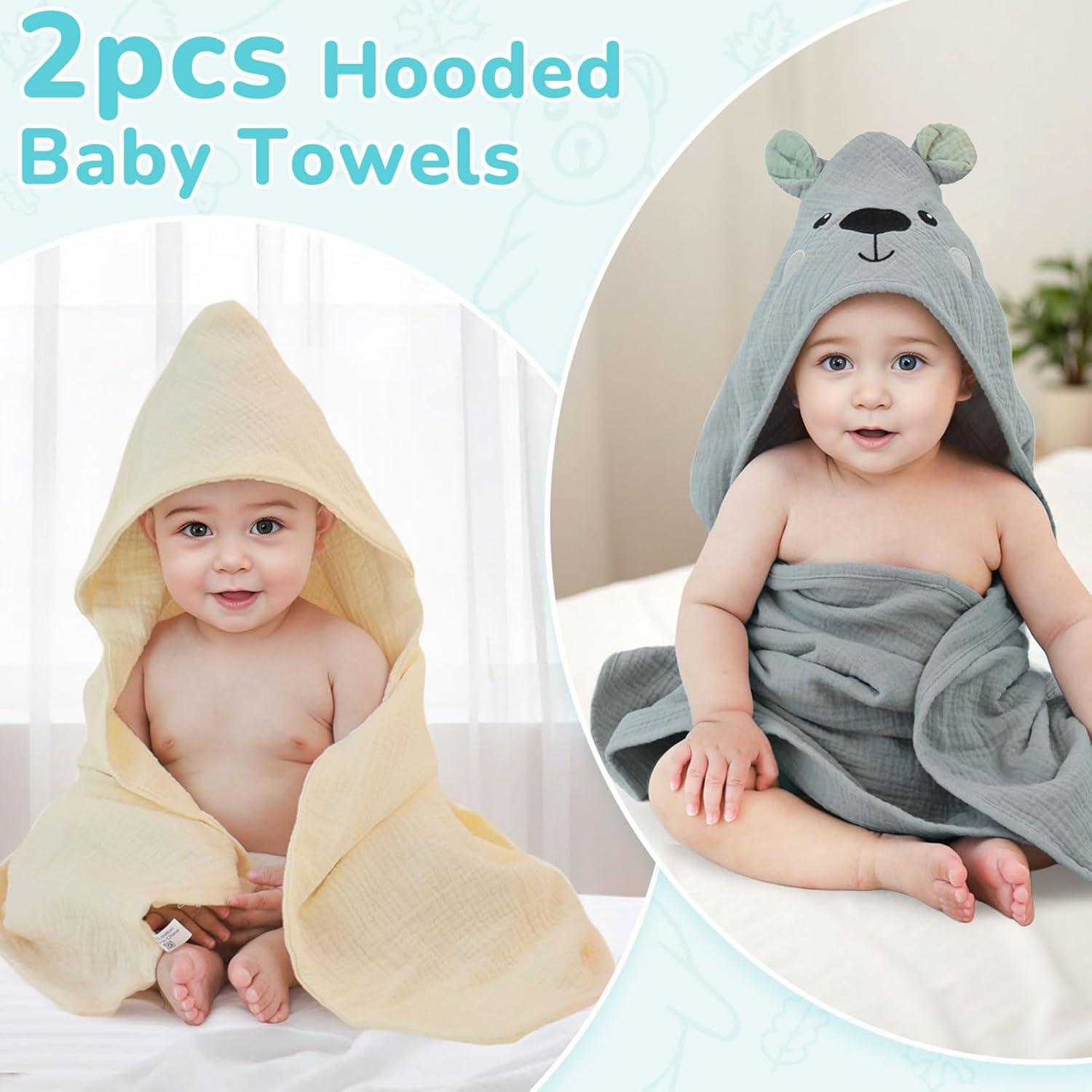 Toallas de Baño con Capucha Unicorn Castle 2 Piezas Muselina