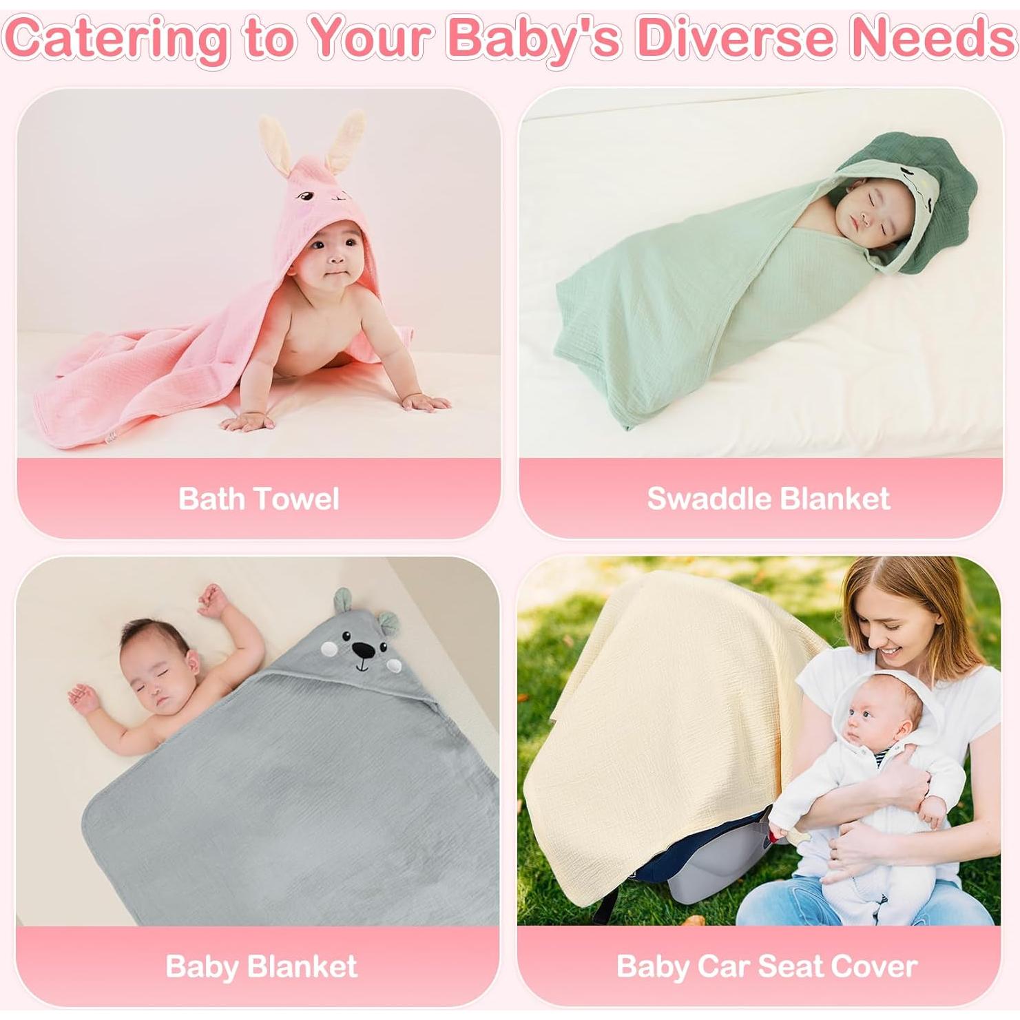 Toallas de Baño con Capucha Unicorn Castle 2 Piezas Muselina