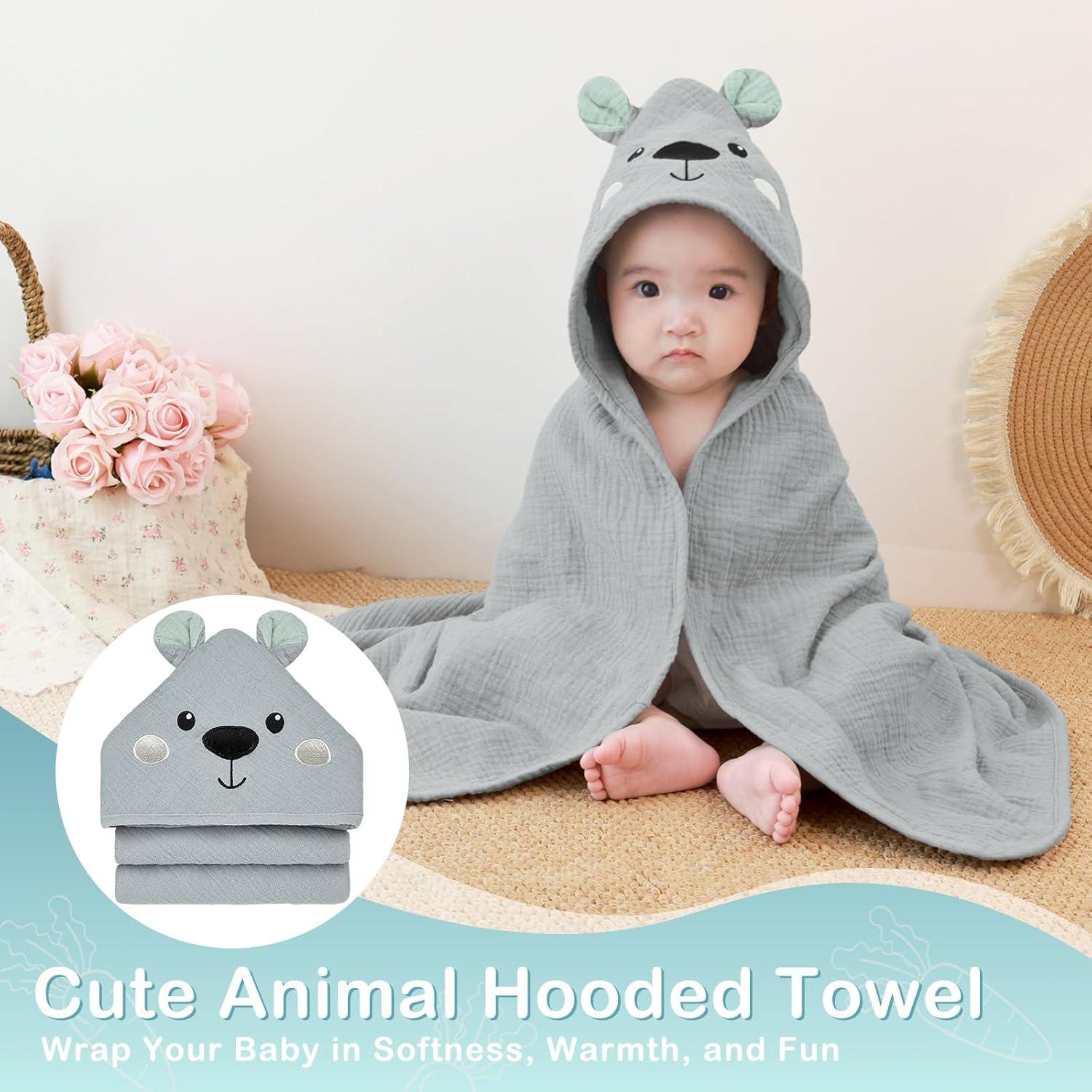 Toallas de Baño con Capucha Unicorn Castle 2 Piezas Muselina