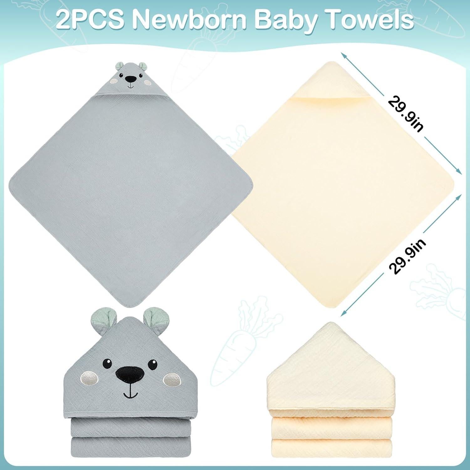 Toallas de Baño con Capucha Unicorn Castle 2 Piezas Muselina