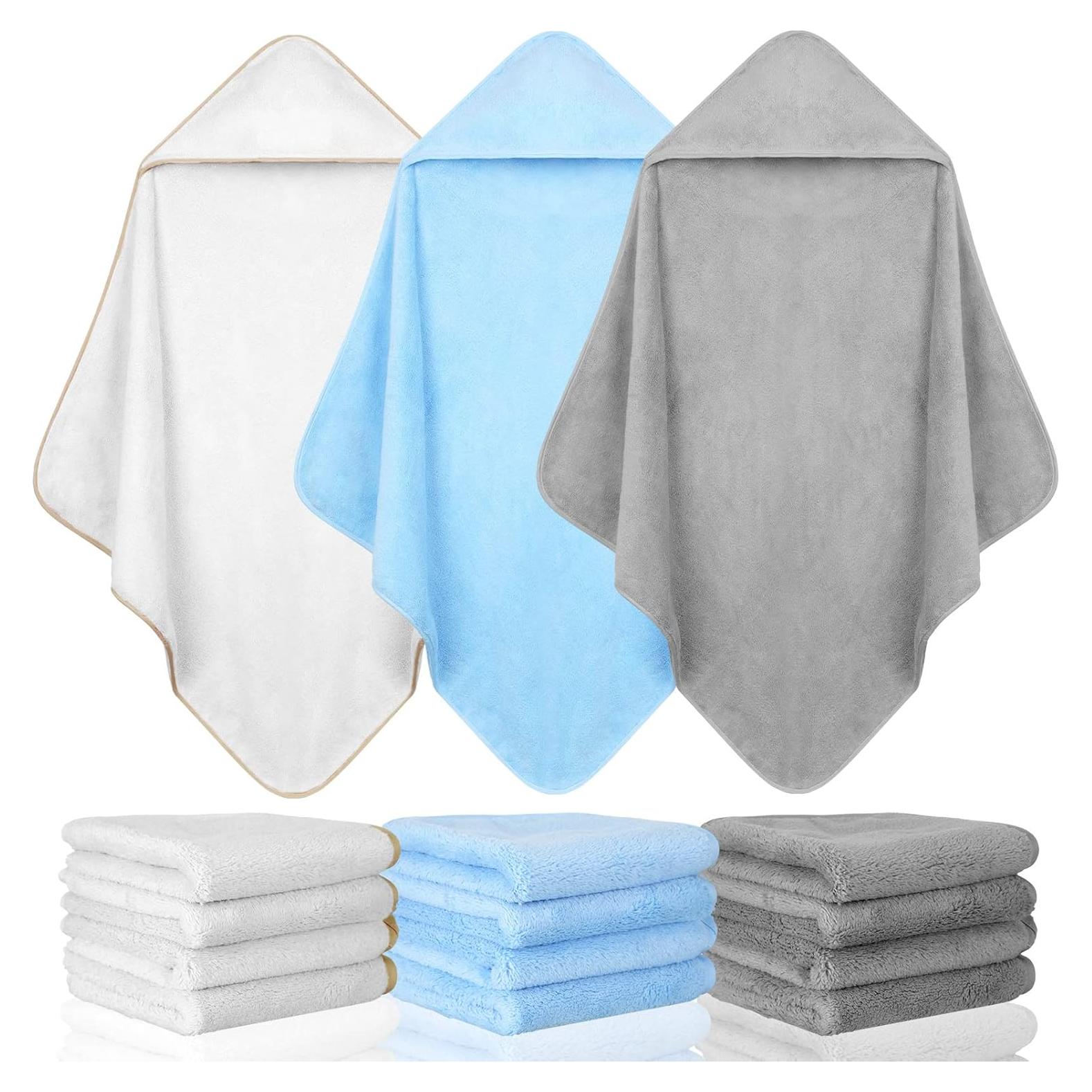 Conjunto de Toallas de Baño con Capucha Moukeren 15 Pcs