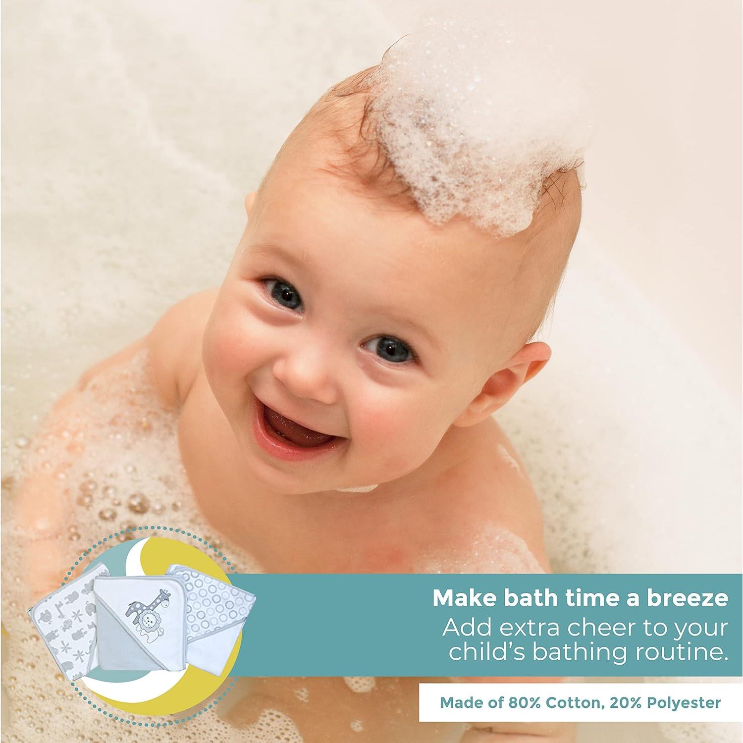 Conjunto de Toallas con Capucha y Paños Spasilk 23 Piezas