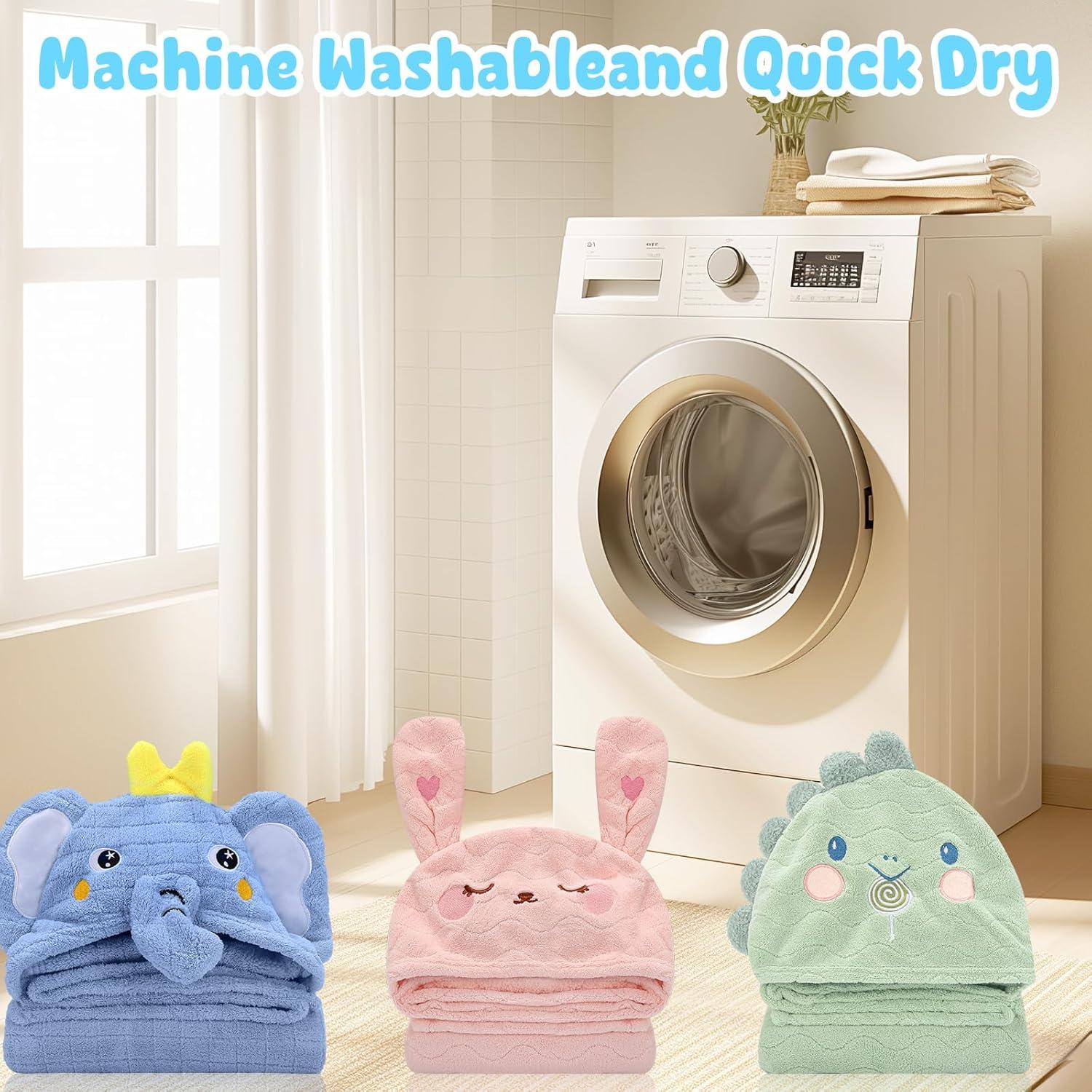 Paquete de 2 Toallas de Baño con Capucha VZZNN 66x140 cm