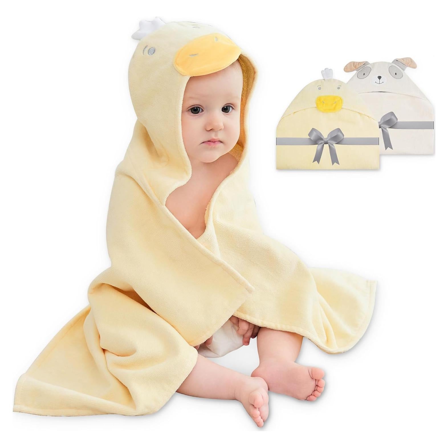 Toallas de Bebé con Capucha Viviland 2 Paquete 100% Algodón