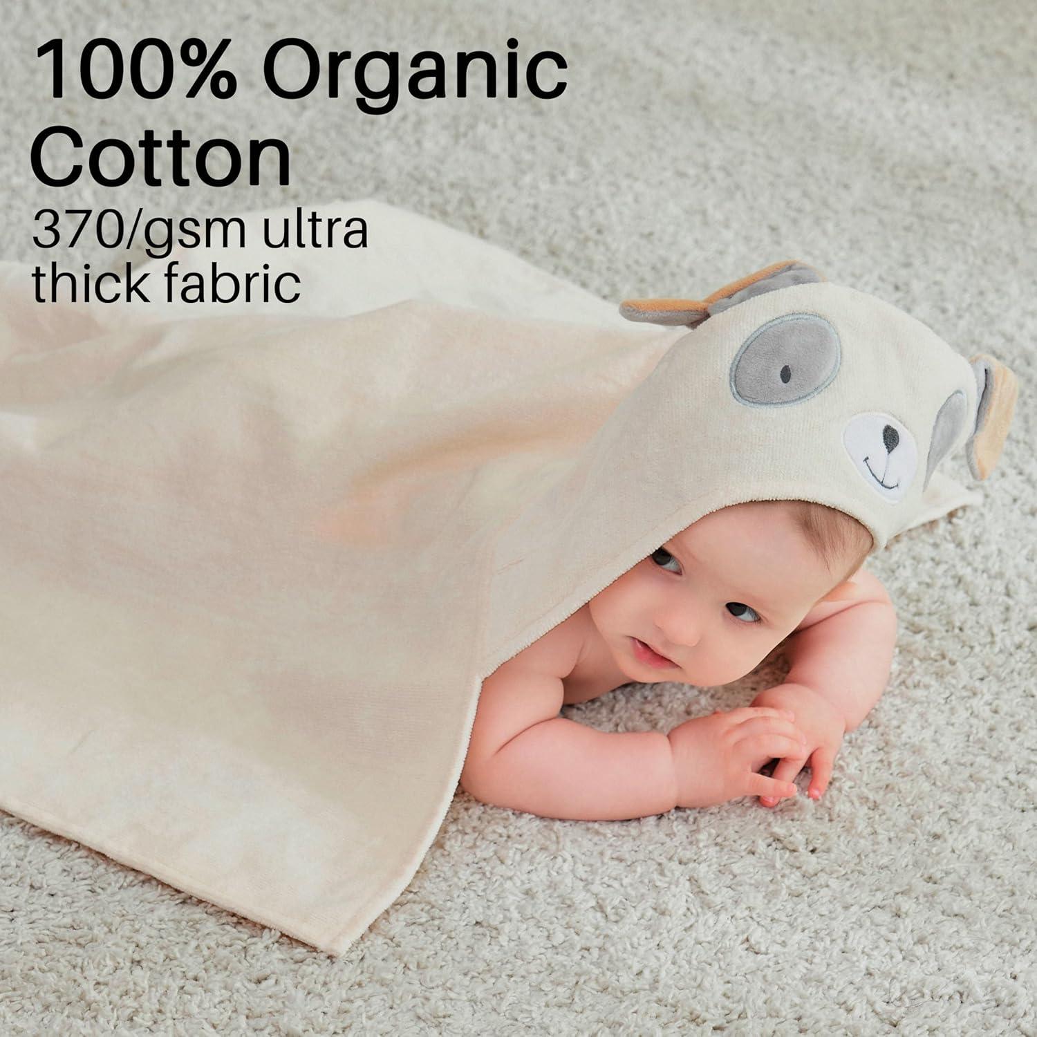 Toallas de Bebé con Capucha Viviland 2 Paquete 100% Algodón