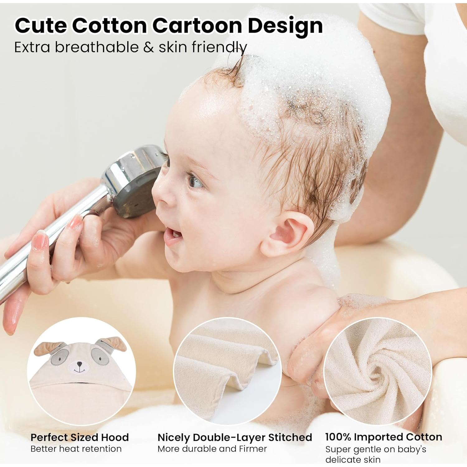 Toallas de Bebé con Capucha Viviland 2 Paquete 100% Algodón