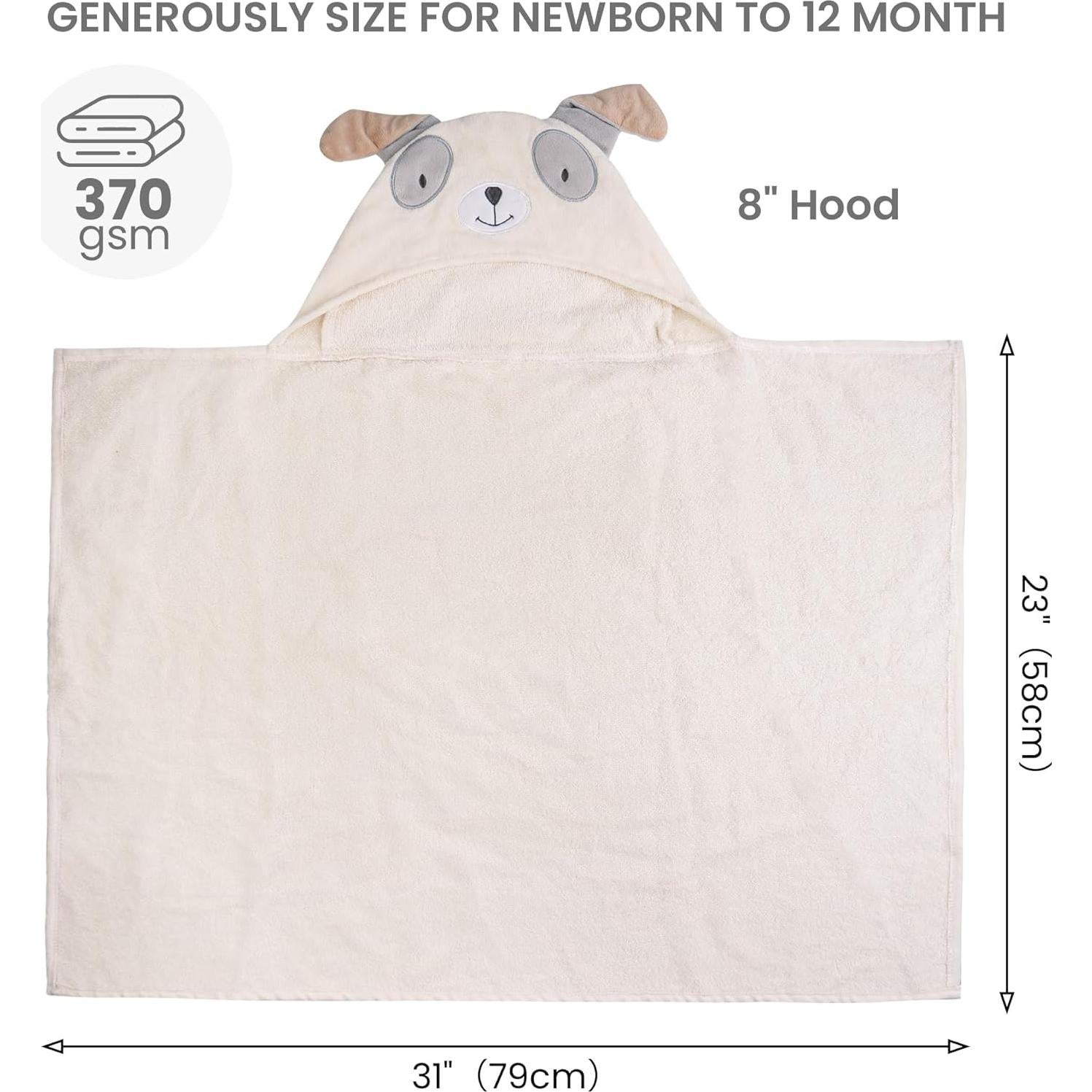 Toallas de Bebé con Capucha Viviland 2 Paquete 100% Algodón