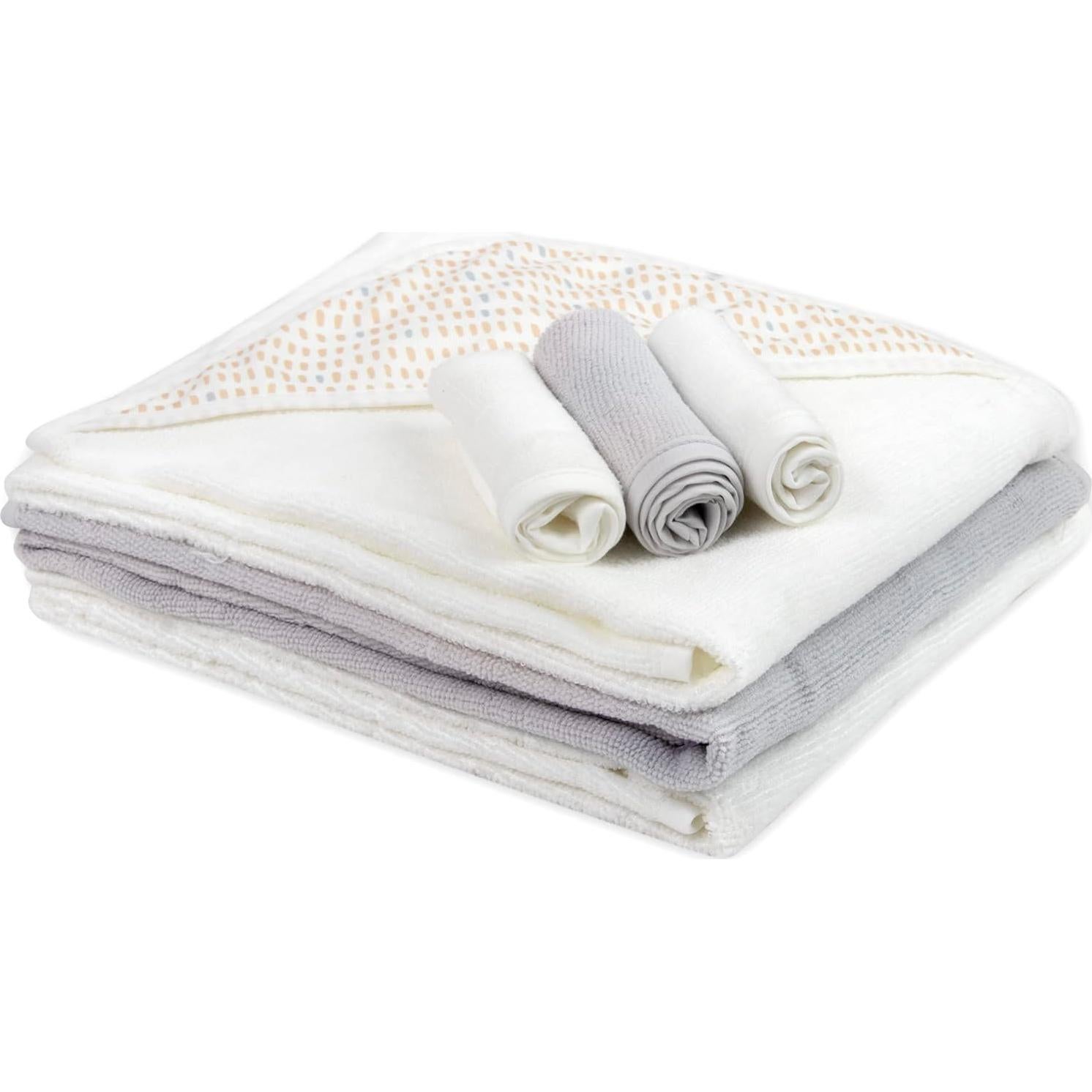 Juego de Toallas de Baño con Capucha Baby Essentials 6 Piezas