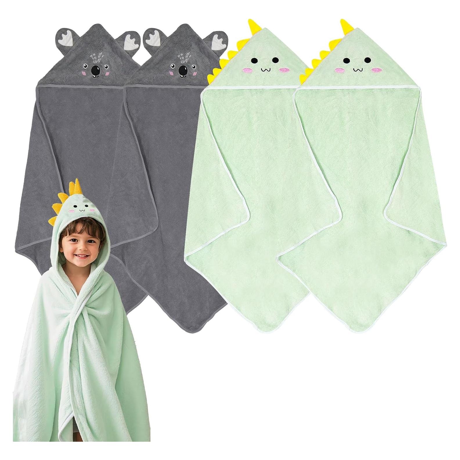 Toallas con Capucha xpertwarm 4 Piezas para Bebés 80x80cm