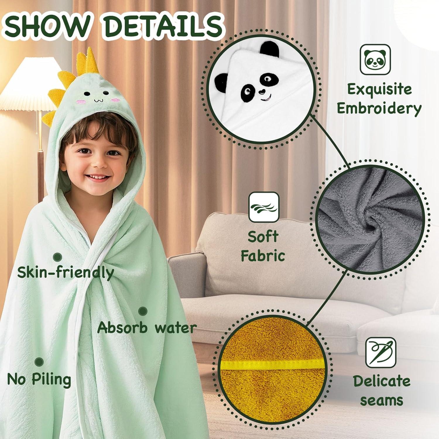 Toallas con Capucha xpertwarm 4 Piezas para Bebés 80x80cm