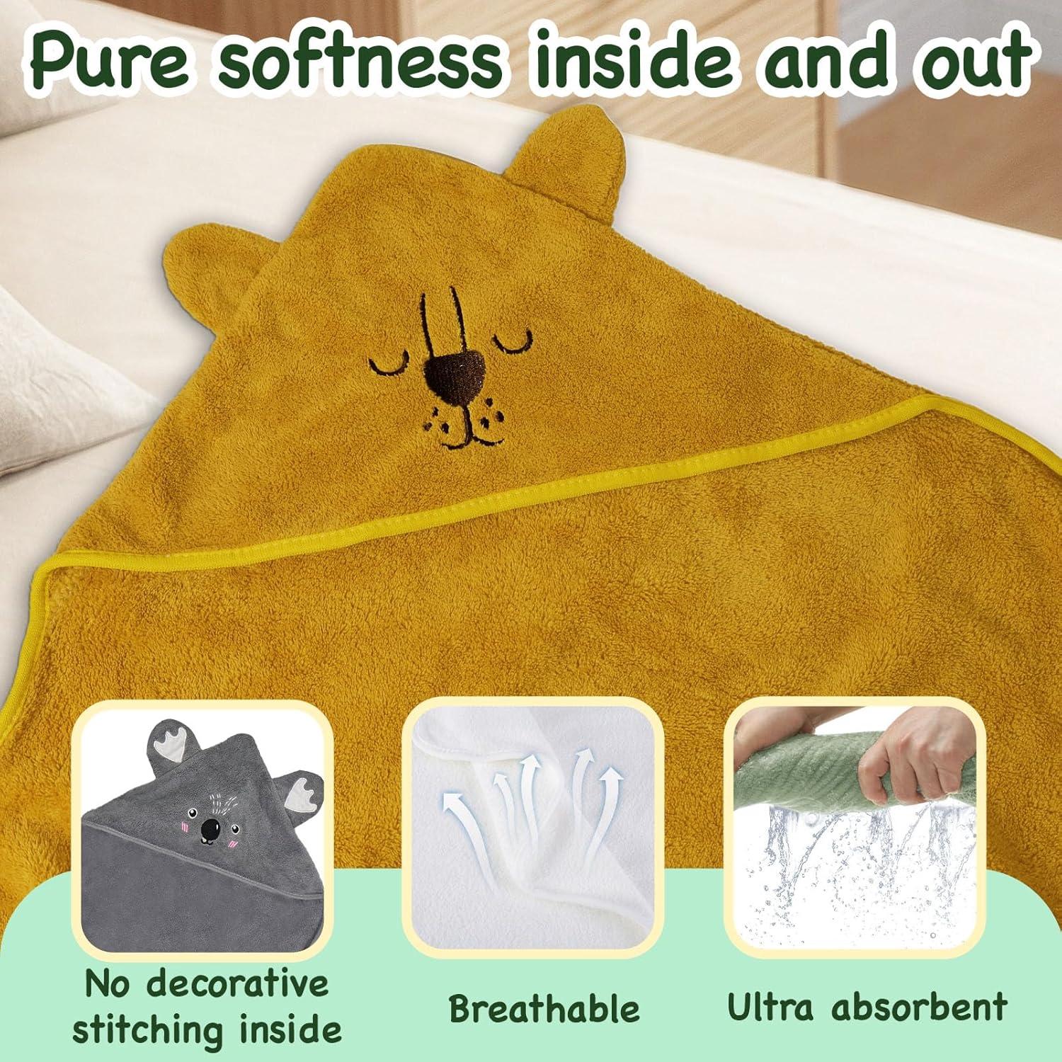 Toallas con Capucha xpertwarm 4 Piezas para Bebés 80x80cm