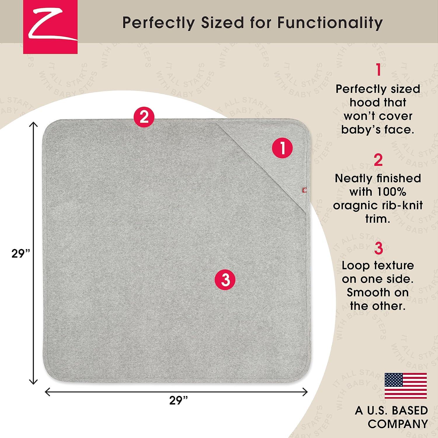 Toalla con Capucha Zutano de Algodón Orgánico Elefante 73.66cm