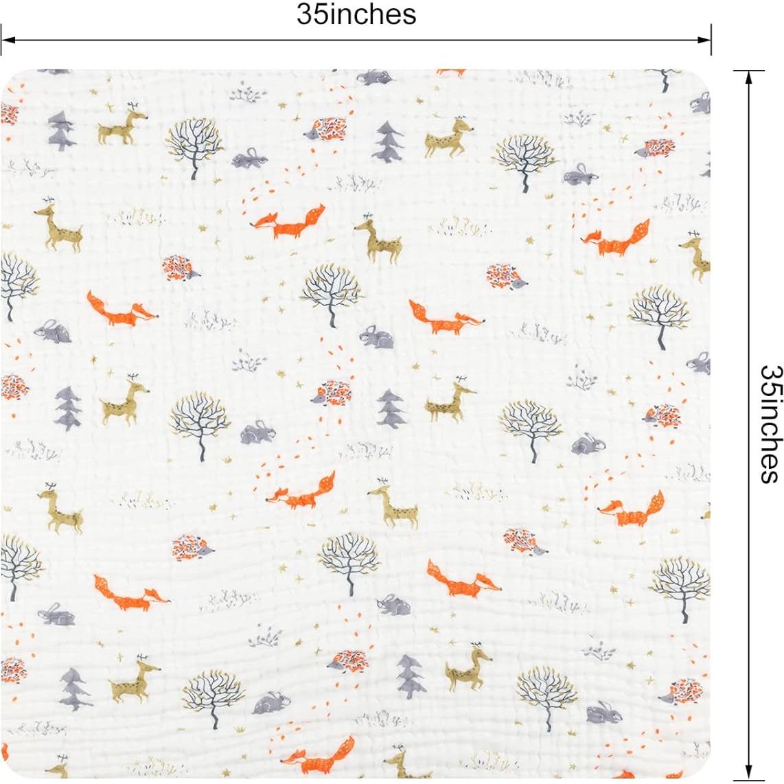 Toallas de Baño para Bebés babygoal 100% Algodón Muselina 89x89cm