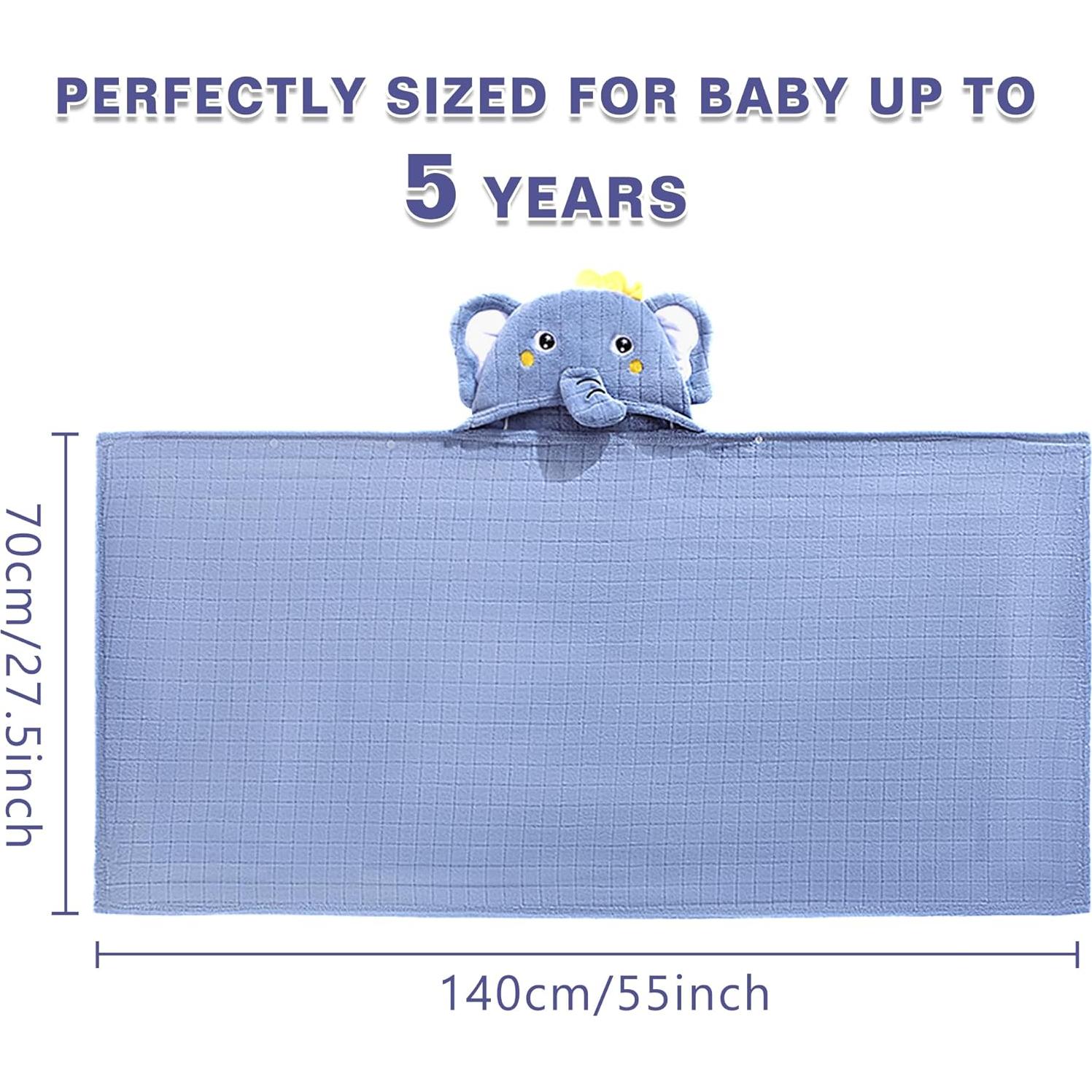 Paquete de 2 Toallas de Baño con Capucha INSPEAUTY 139.7x69.9cm