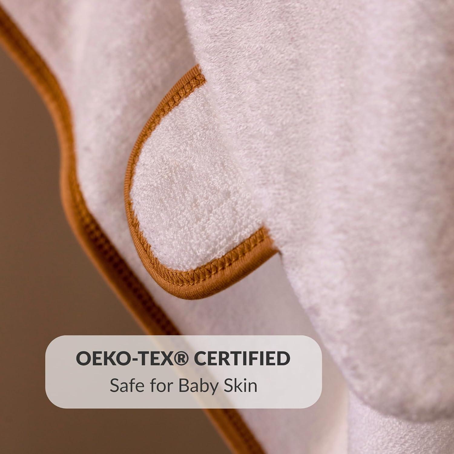 Toalla con Capucha Bebé Melbe Baby 100% Rayón Bambú 88.9x88.9 cm