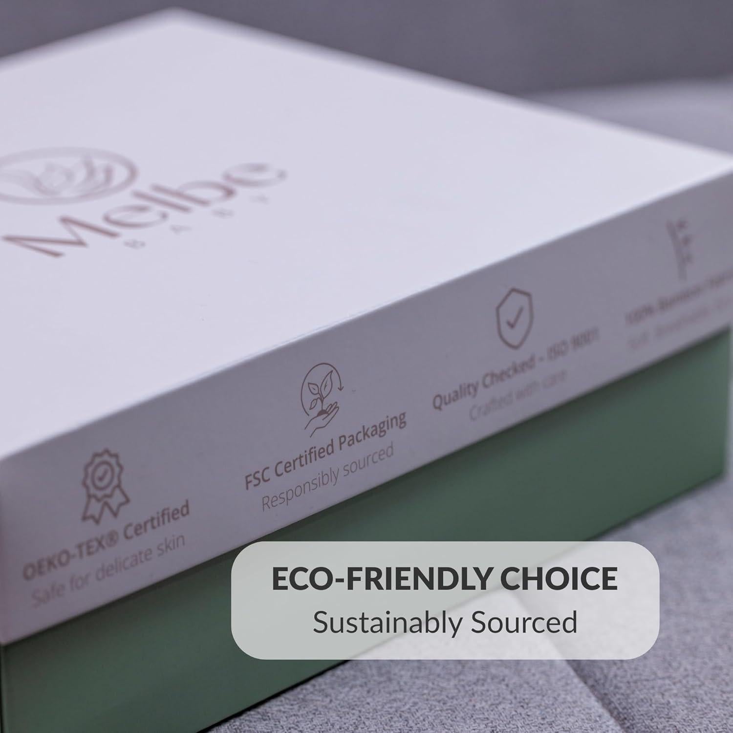 Toalla con Capucha Bebé Melbe Baby 100% Rayón Bambú 88.9x88.9 cm