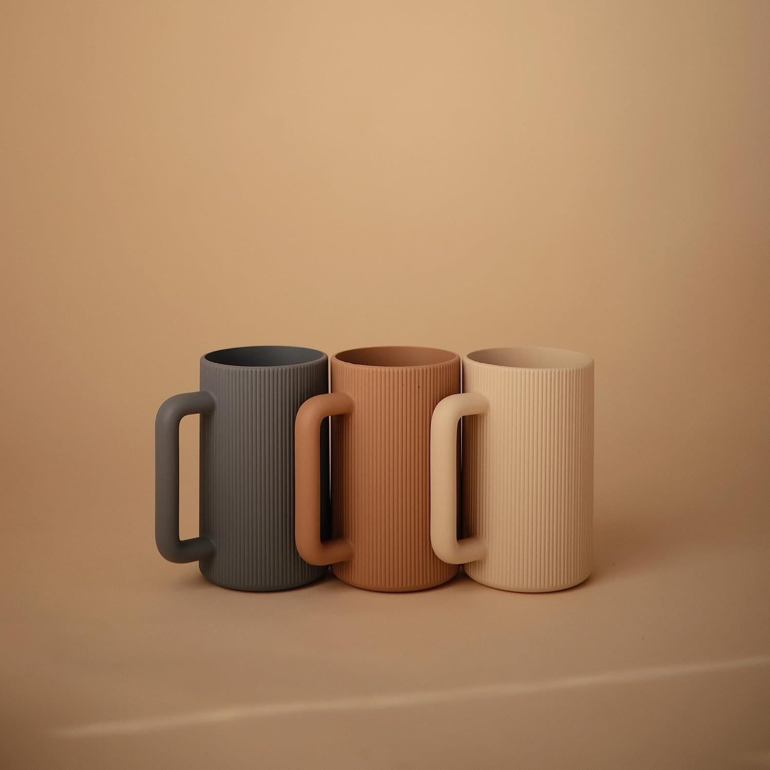 Taza de Enjuague para Baño Mushie Silicona 100% Apta 830 mL