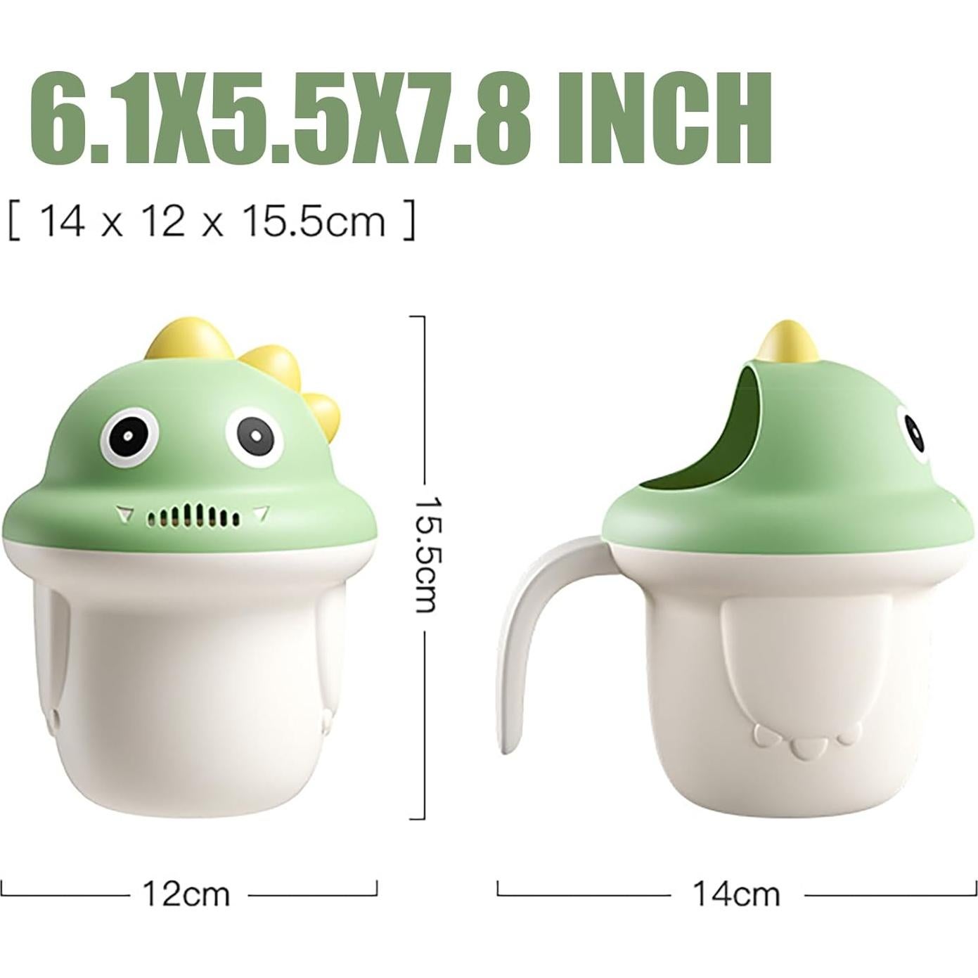 Taza de Enjuague para Bebé Rinse Verde 9cm PP Multiusos