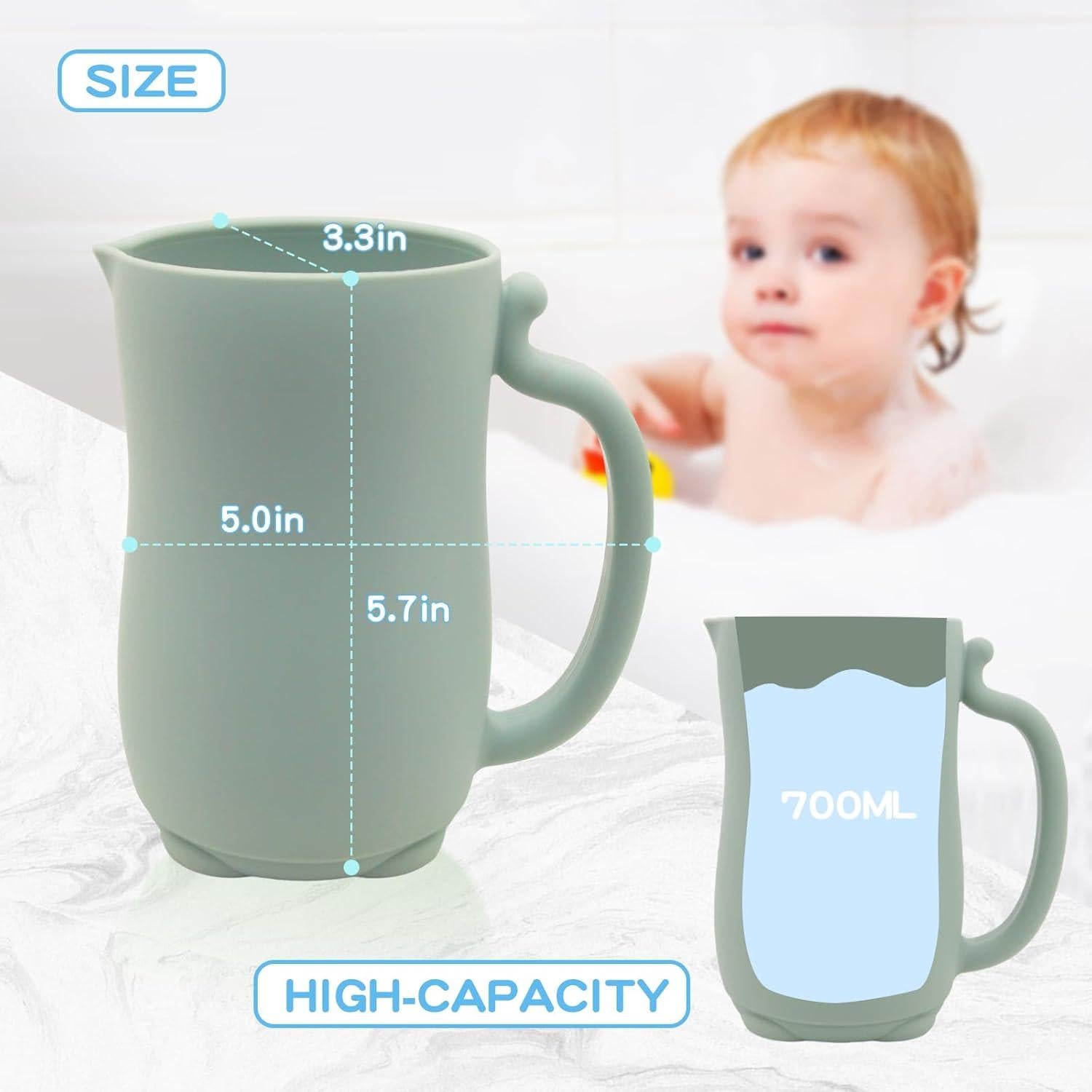 Taza de Enjuague para Baño MANDOO - Silicona Alimenticia 830 mL