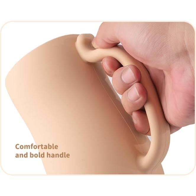 Taza de Enjuague para Bebés PandaEar con 2 Cepillos Rosa