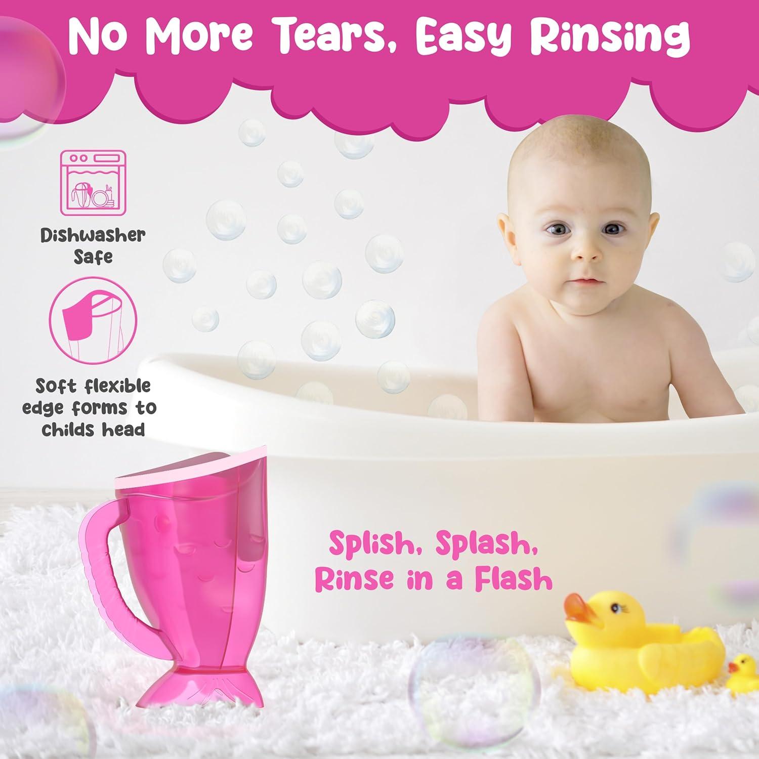 Taza de Enjuague para Bebés Justchee Rosa - Sin Lloros, Libre de BPA