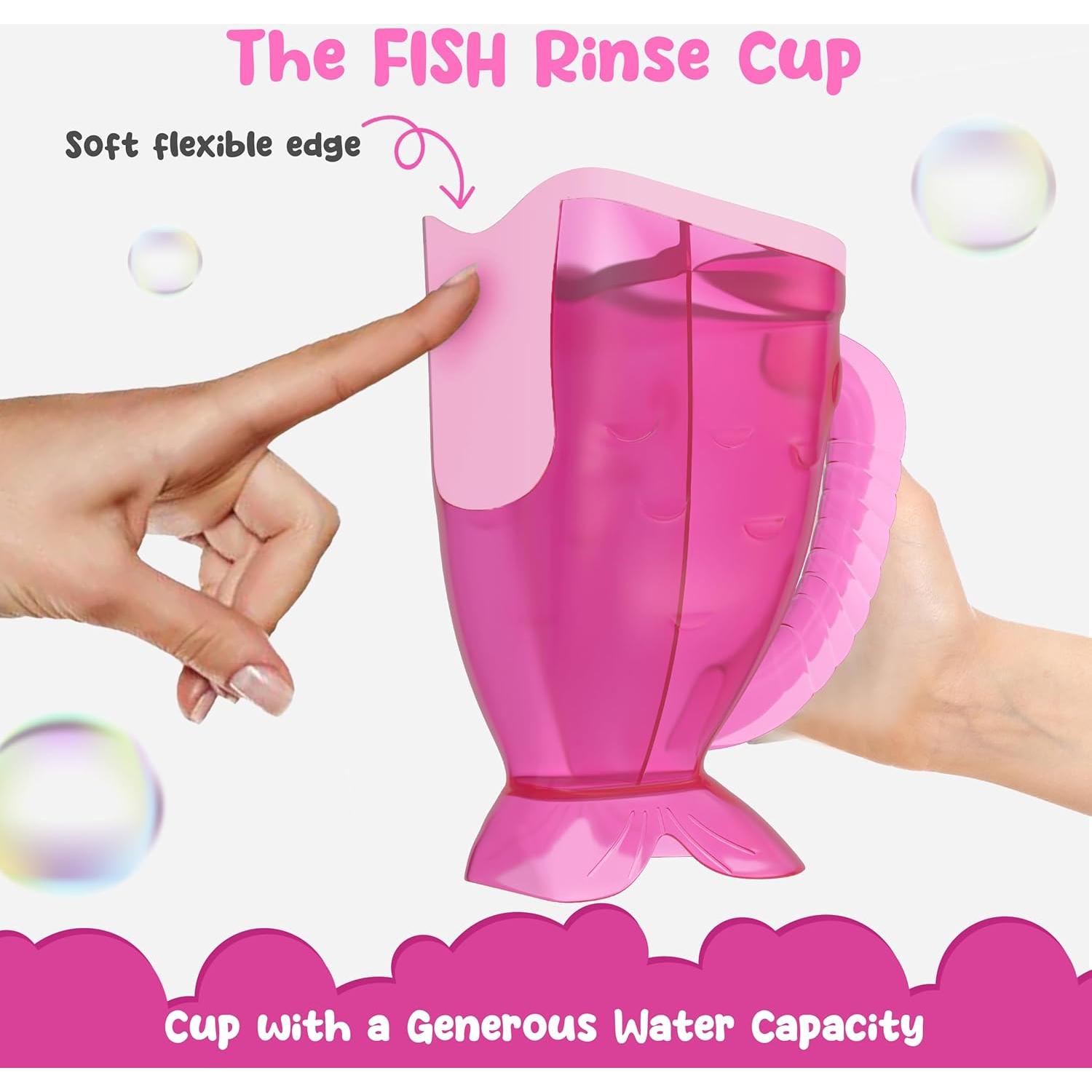 Taza de Enjuague para Bebés Justchee Rosa - Sin Lloros, Libre de BPA