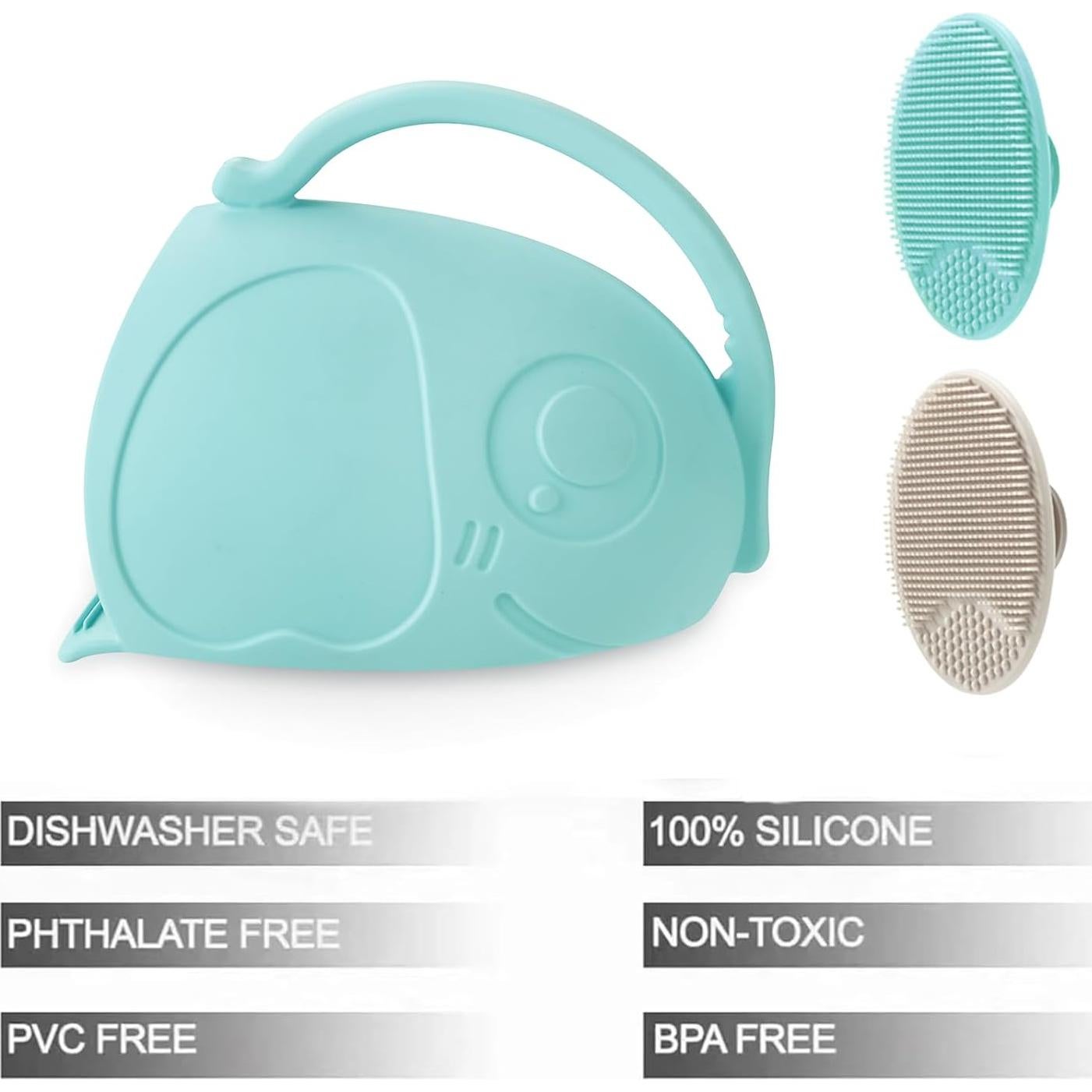 Taza de Enjuague para Bebés PandaEar 1200ml Silicona Azul