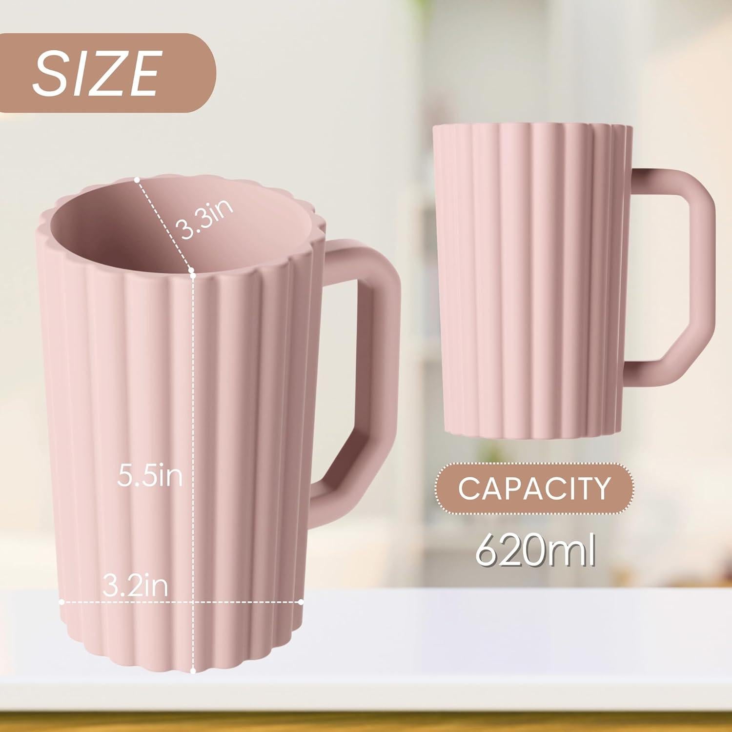 Taza de Enjuague para Bebés Mintlyfe Rosa 620ml Silicona