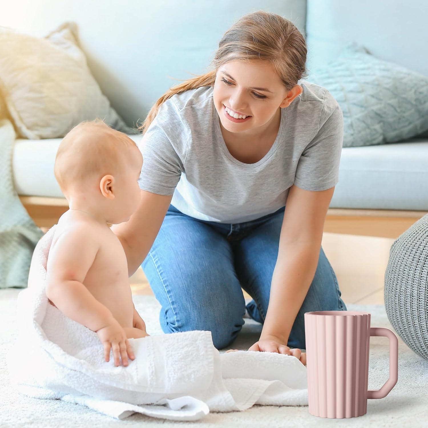 Taza de Enjuague para Bebés Mintlyfe Rosa 620ml Silicona