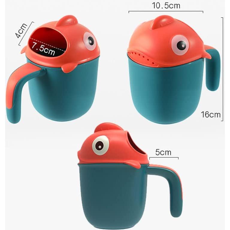 Taza de Enjuague para Bebés EUBUY en Forma de Pez Rosa