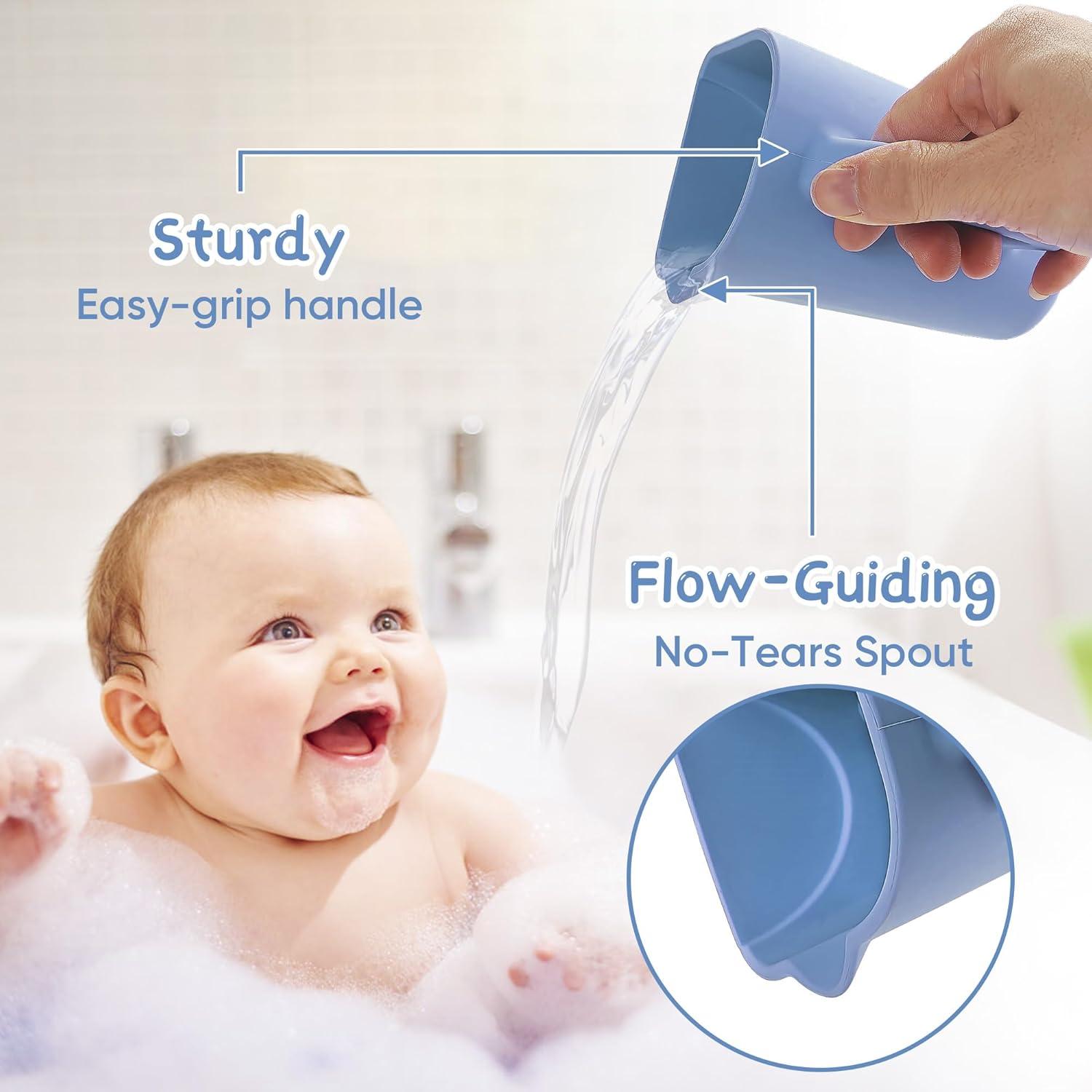 EASICUTI Taza de Enjuague para Bebés Silicona Azul 190g