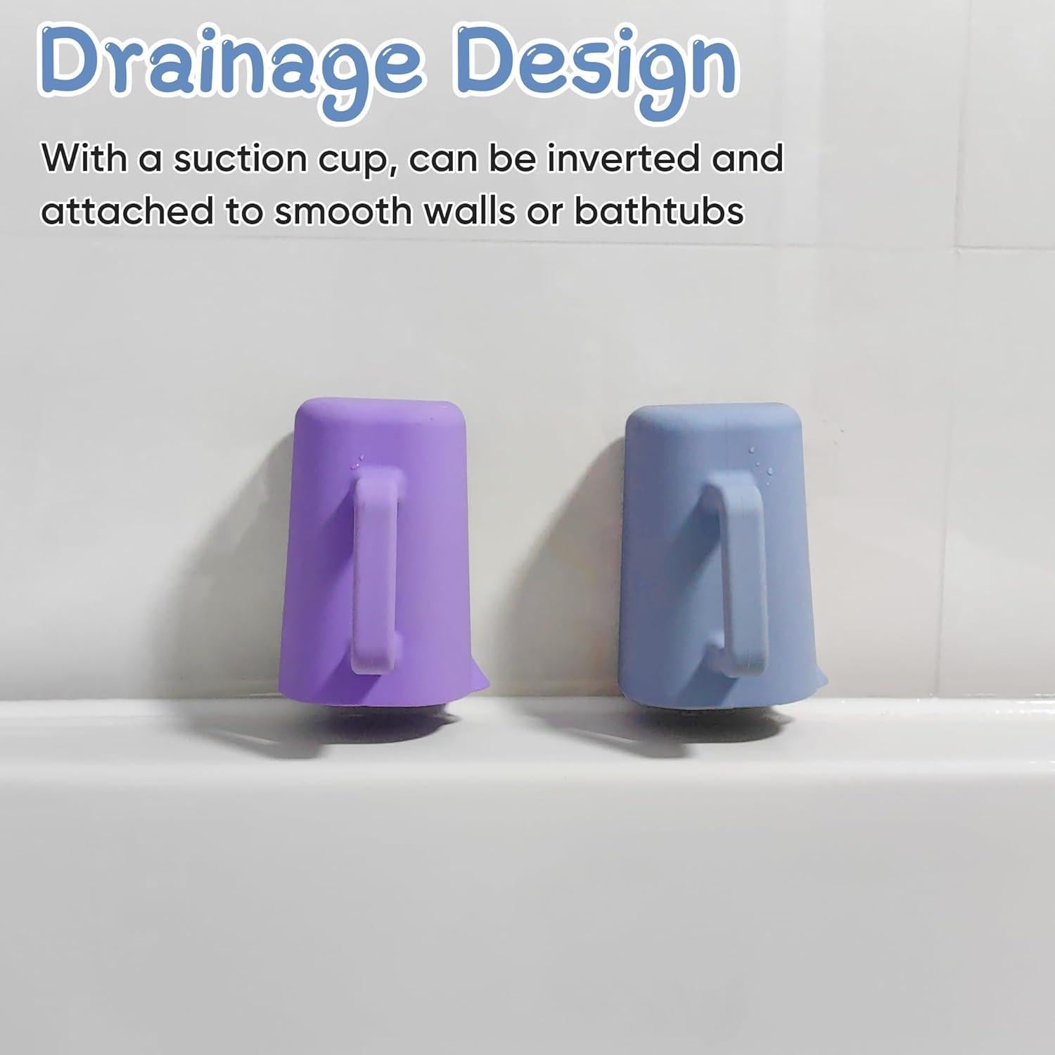 EASICUTI Taza de Enjuague para Bebés Silicona Azul 190g